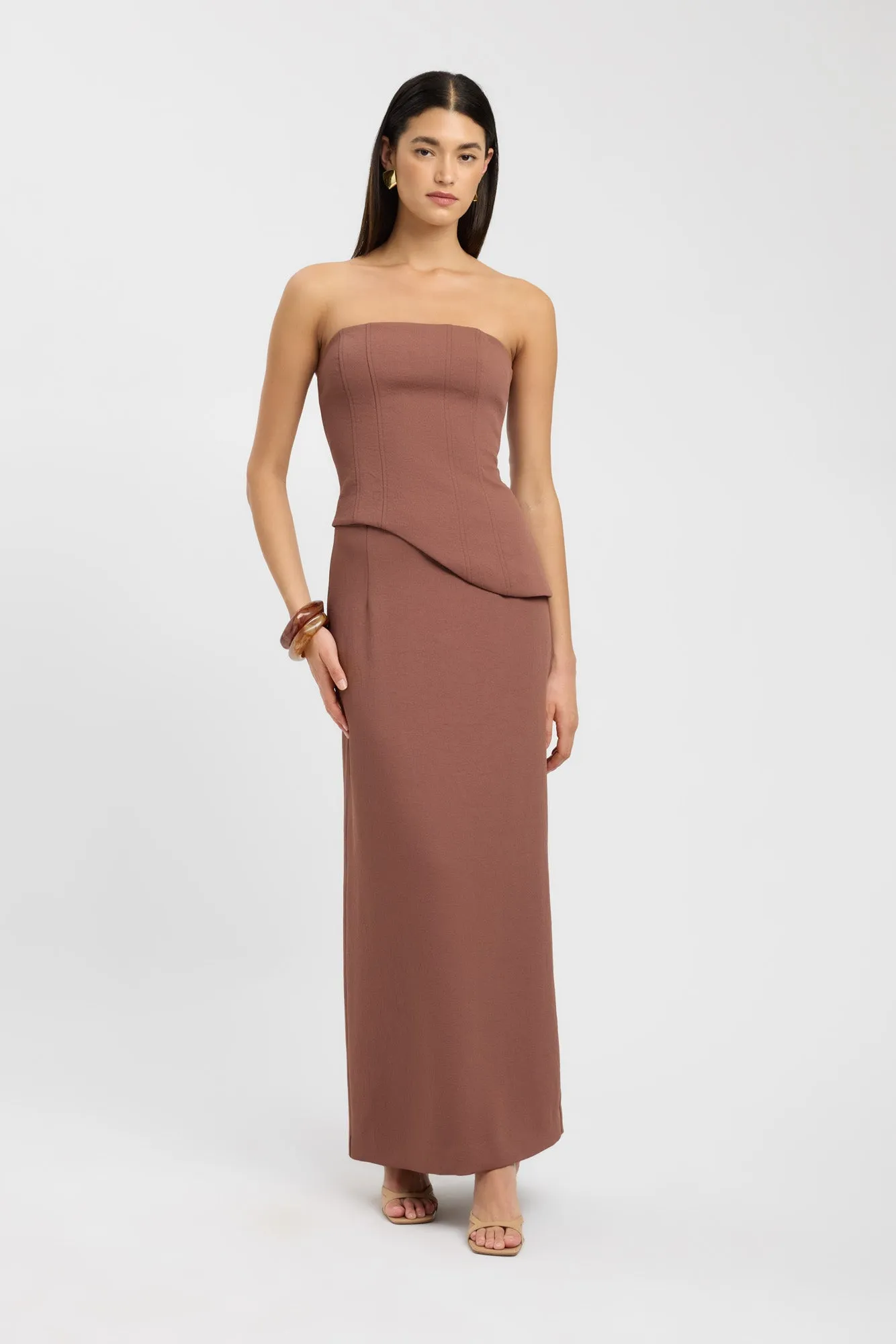 Oyster Midi Skirt Effortless Feel