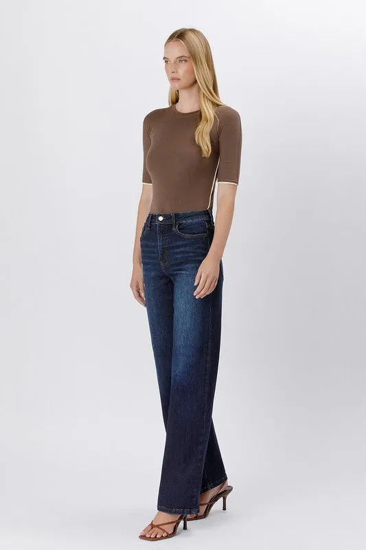 QuickEvaporation Cultural Fit 90's Dark Wash High Rise Loose Jeans