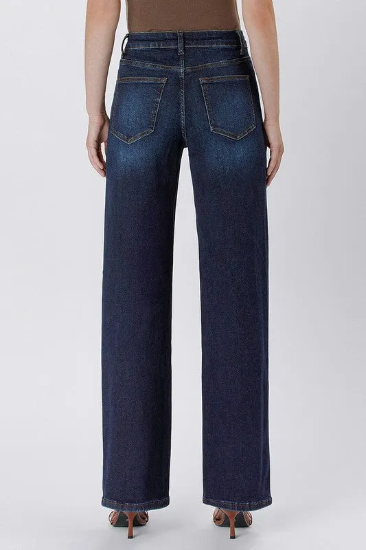 Still Glow 90's Dark Wash High Rise Loose Jeans