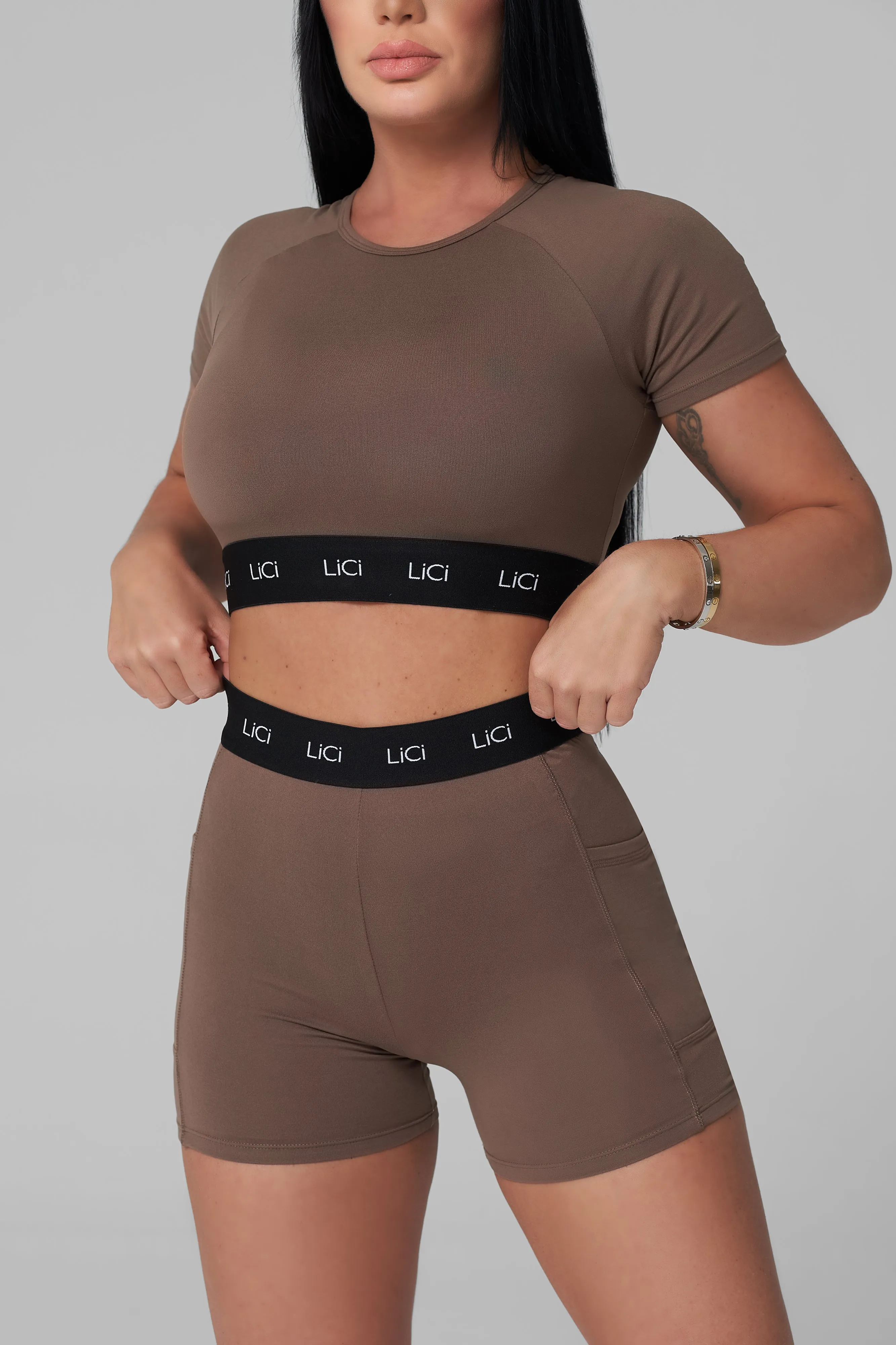Truffle Cozy Sport T-Shirt Top MatteFinishTexture NonIrritating