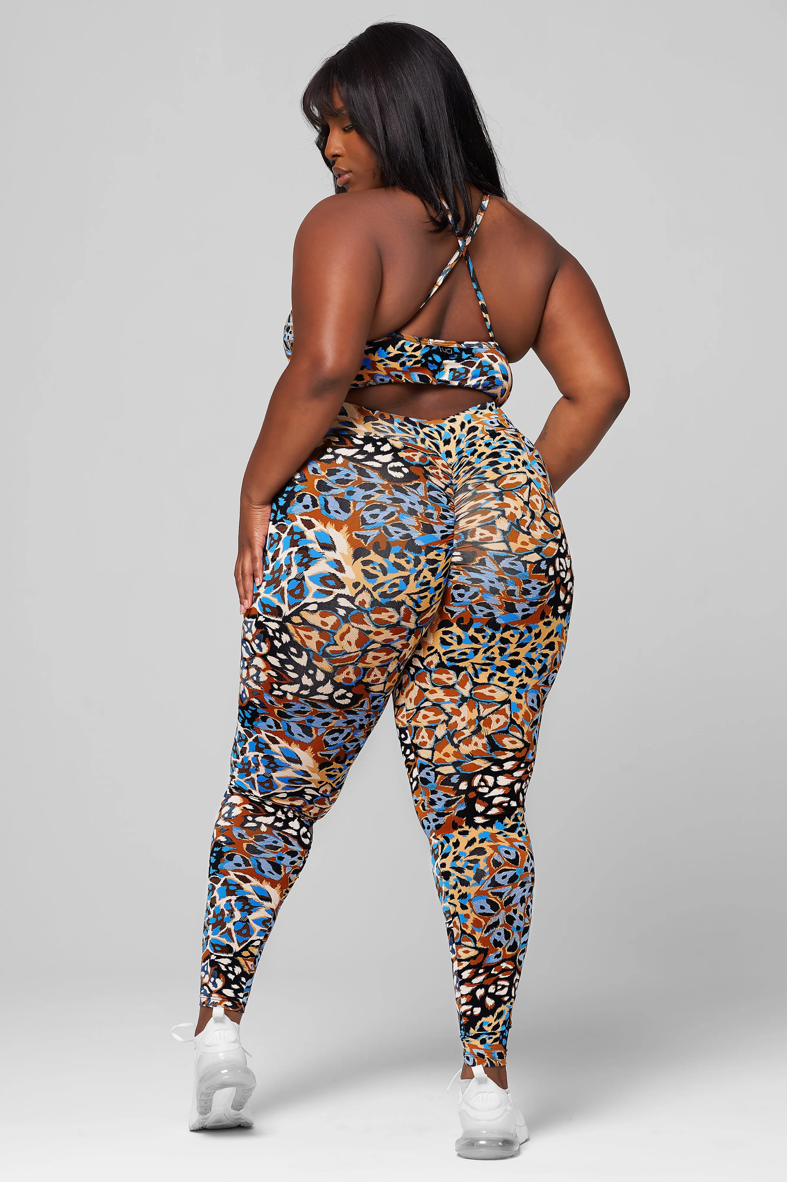Chill Fit NonSlip Grips Enchanted Criss Cross Crop Top
