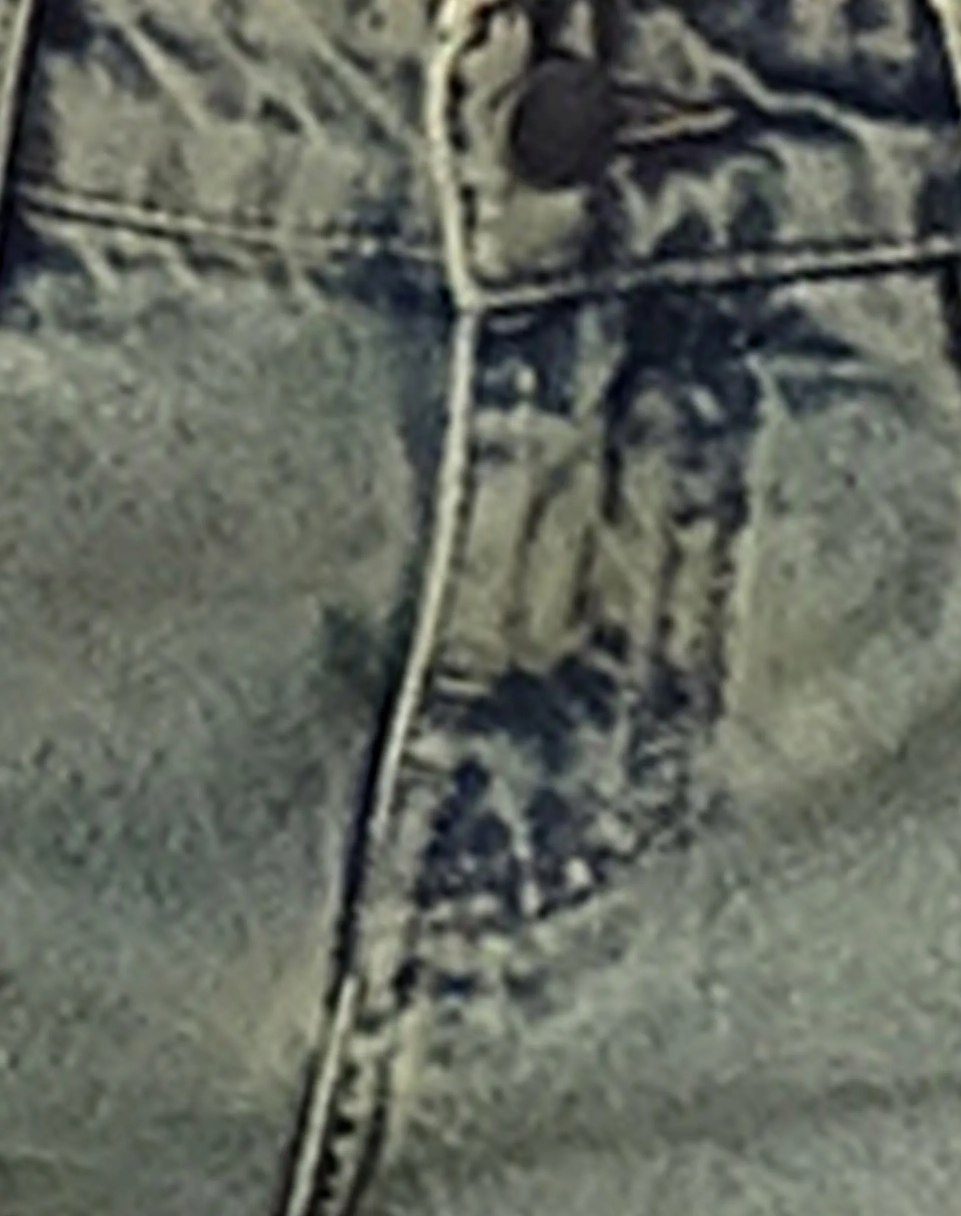River Flow Heart Soul Low Rise Parallel Jeans in Sandy Blue Acid
