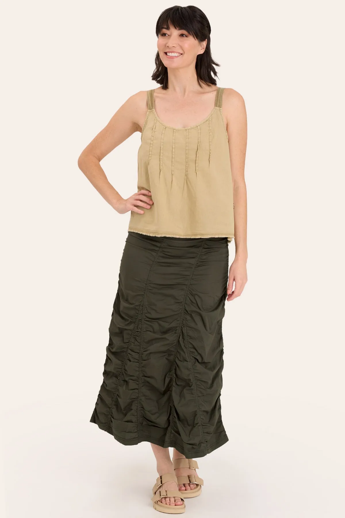 Gored Peasant Skirt Beach Ease