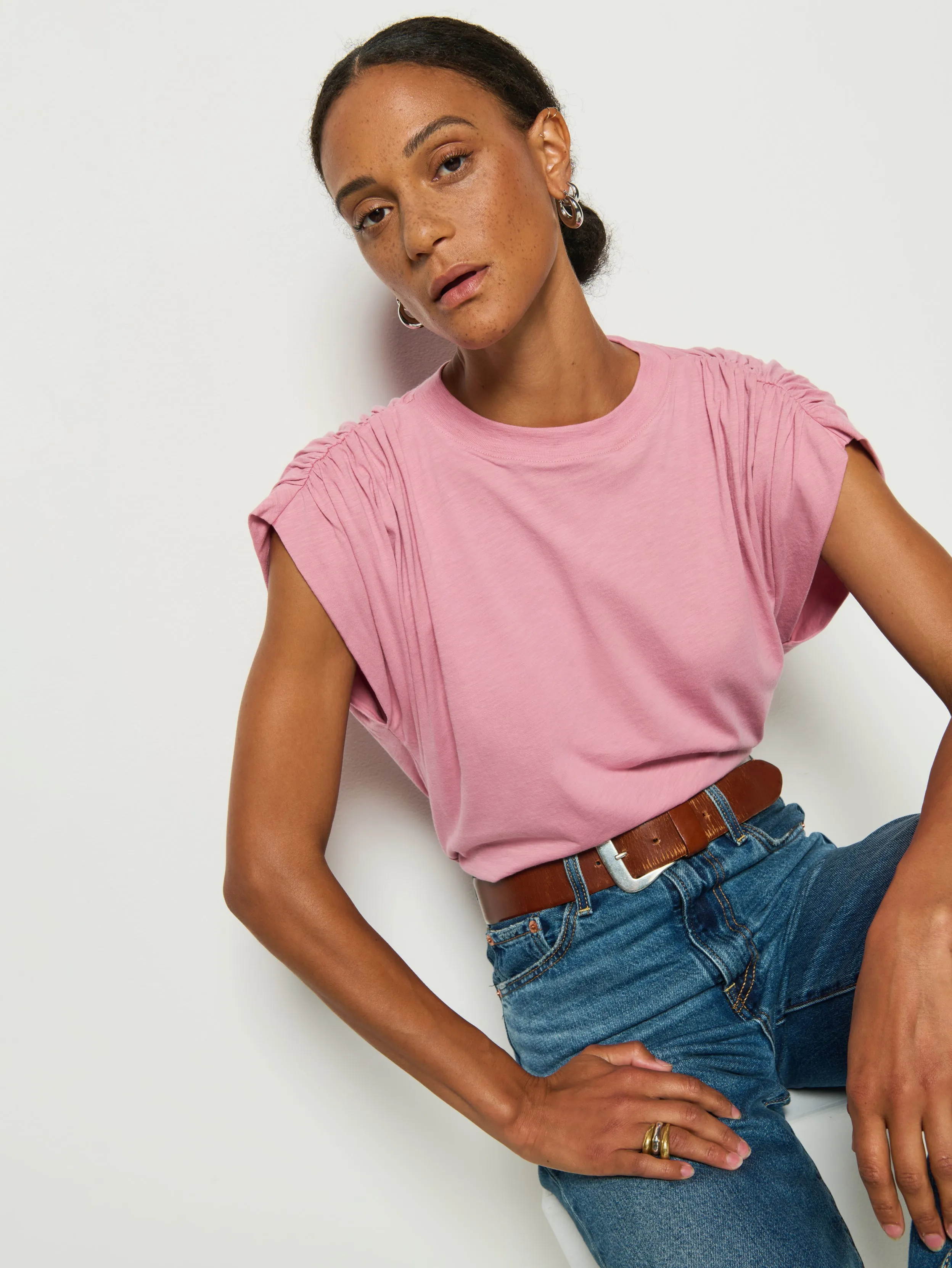 Frankie Muscle Tee Earth Glow FourWayStretchClothing