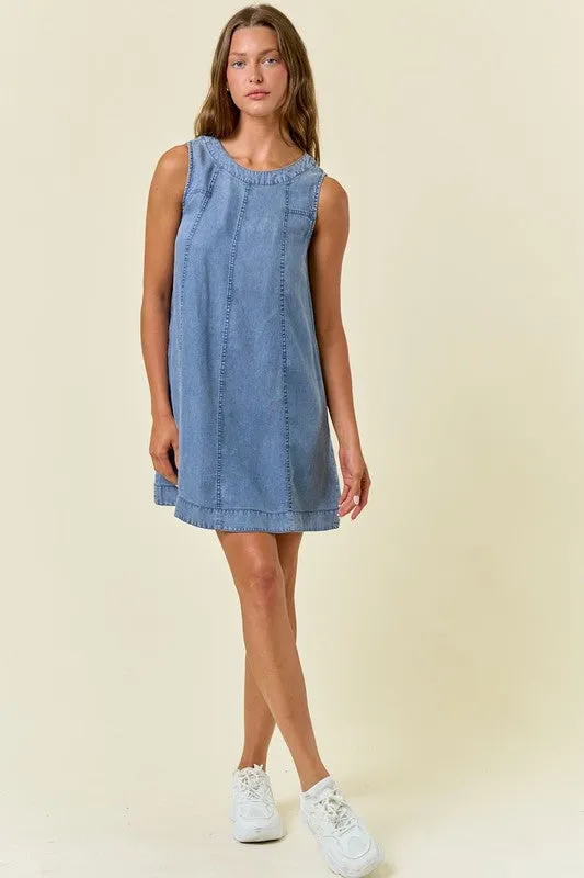 ShapeRetentionCloth Prince Core Chambray Pocket Dress - 2 colors!