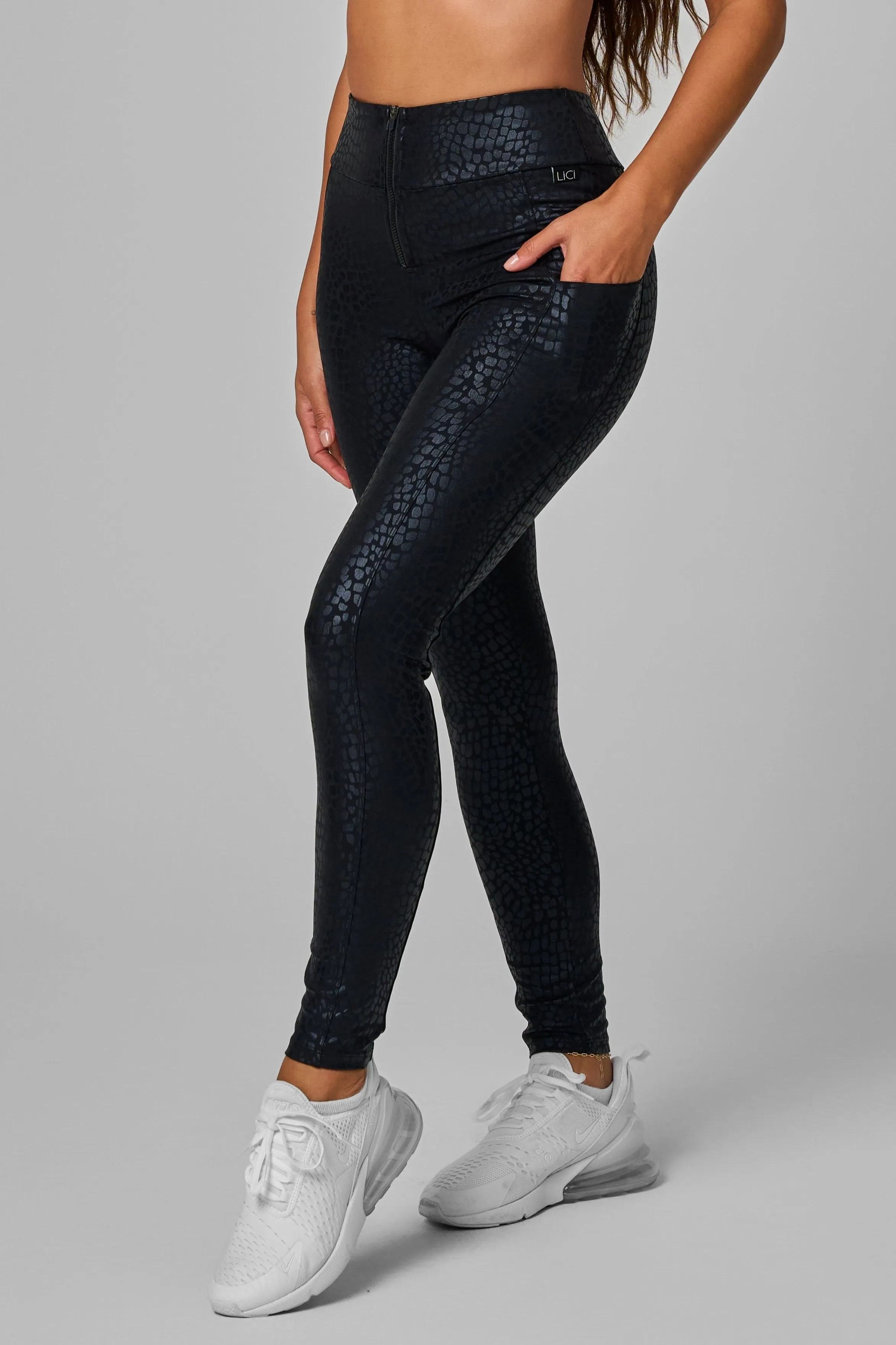 Quiet Core Comfort waistband Luxe Zipper Pocket Legging