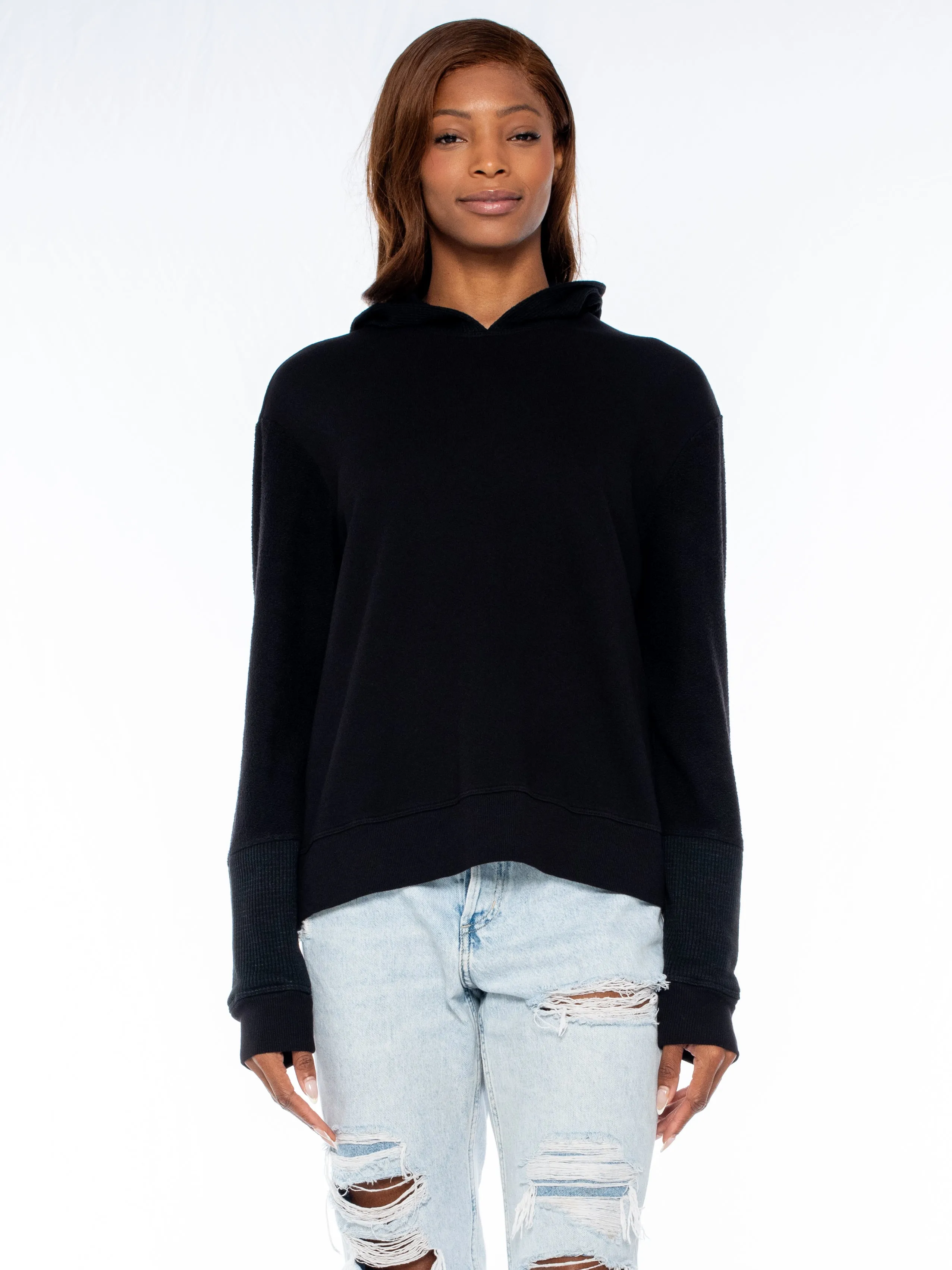 Mixed Hoodie Thermal Sweatshirt FoldableDesign Music Mood