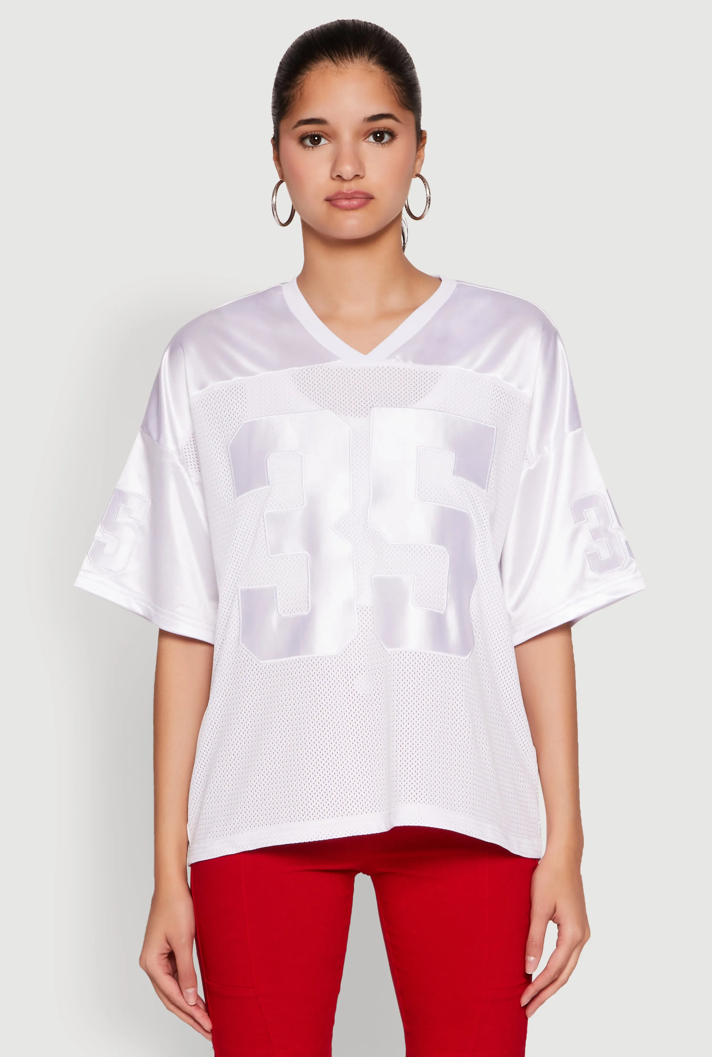 Low Impact Processing Satin Football Jersey