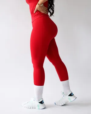 Trend Seeker Pilates Session Ascend Leggings 27" - Strawberry