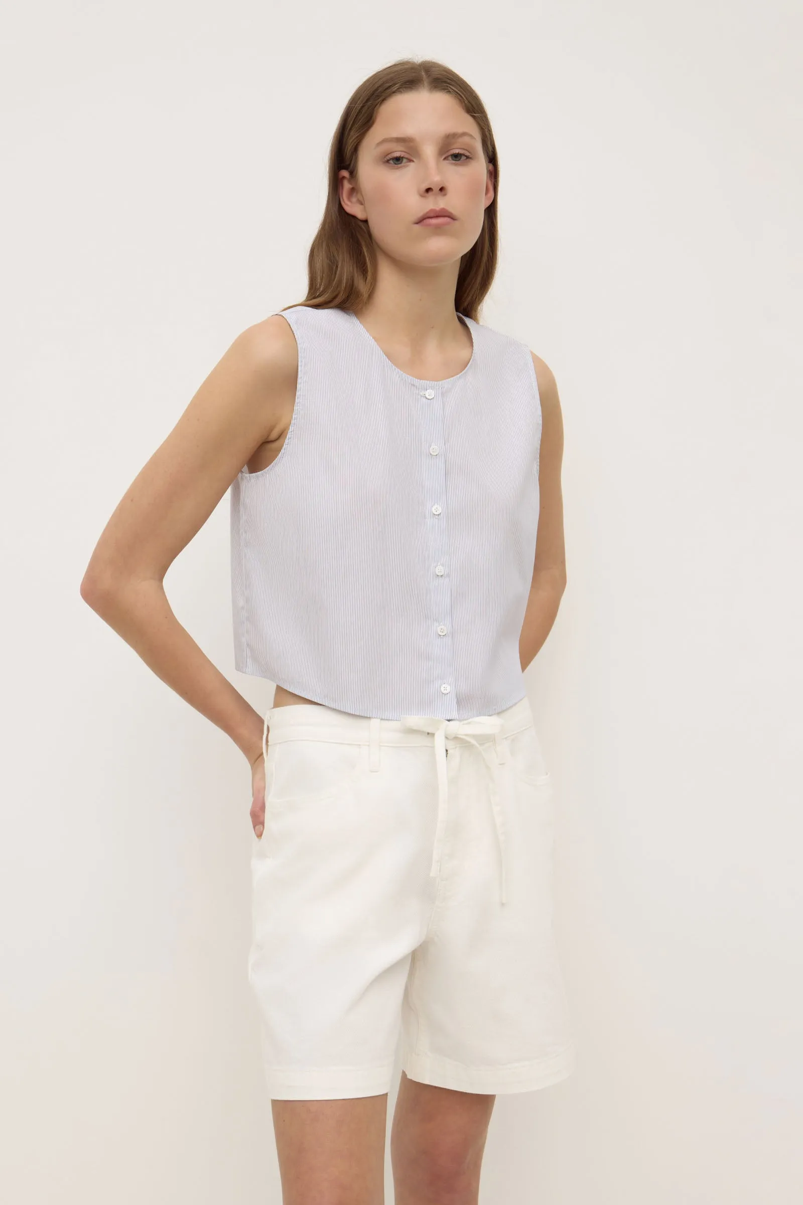 Side Pockets Bobbie Twill Midrise Short