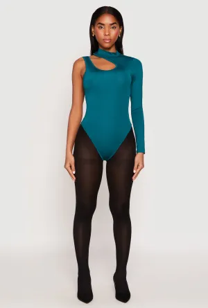 Daisy Keyhole One Shoulder Bodysuit Luxury Neutral