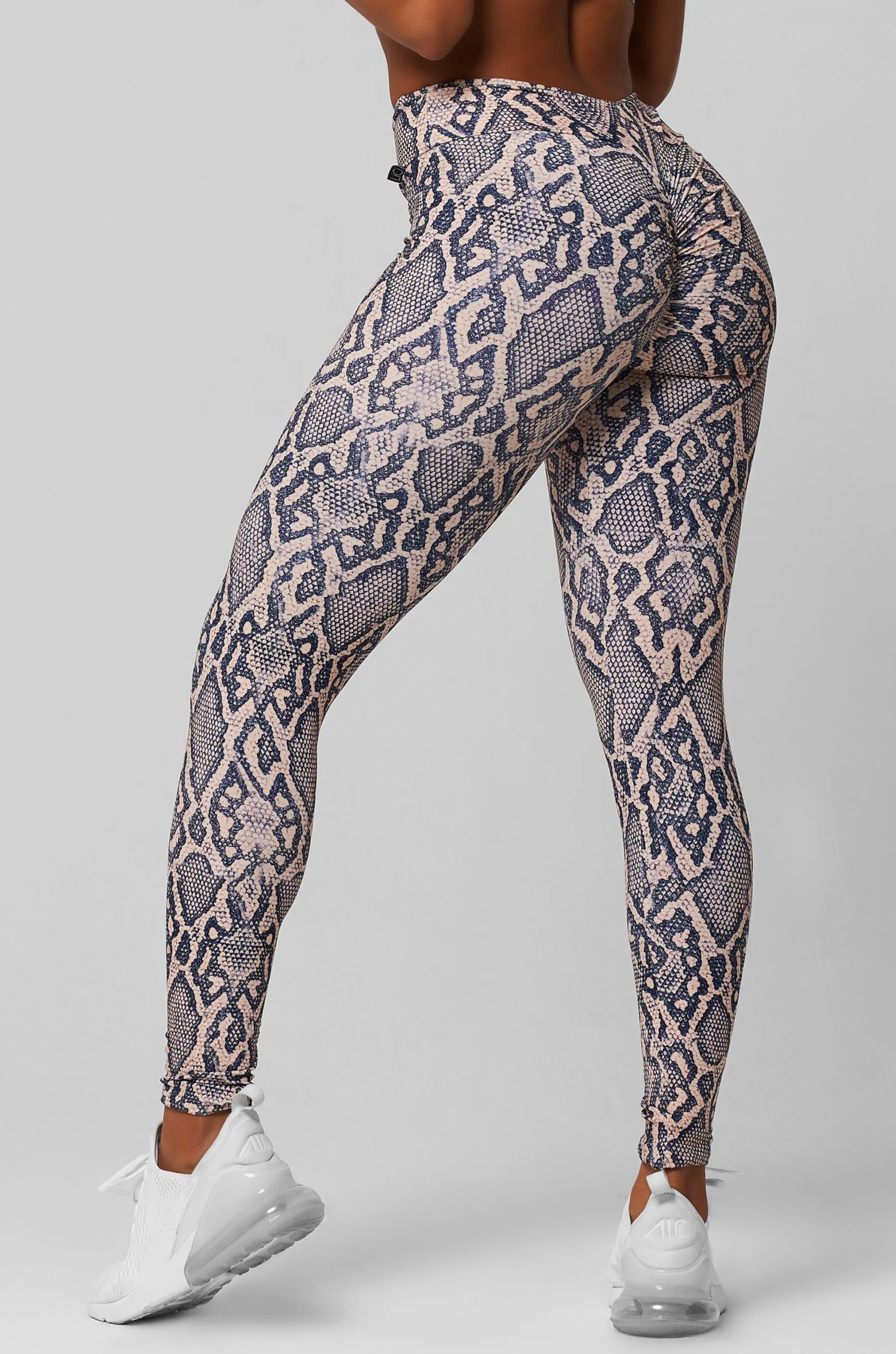 Python High Waist Scrunch Legging EasyCareMaterial CompressionEnhanced Fit