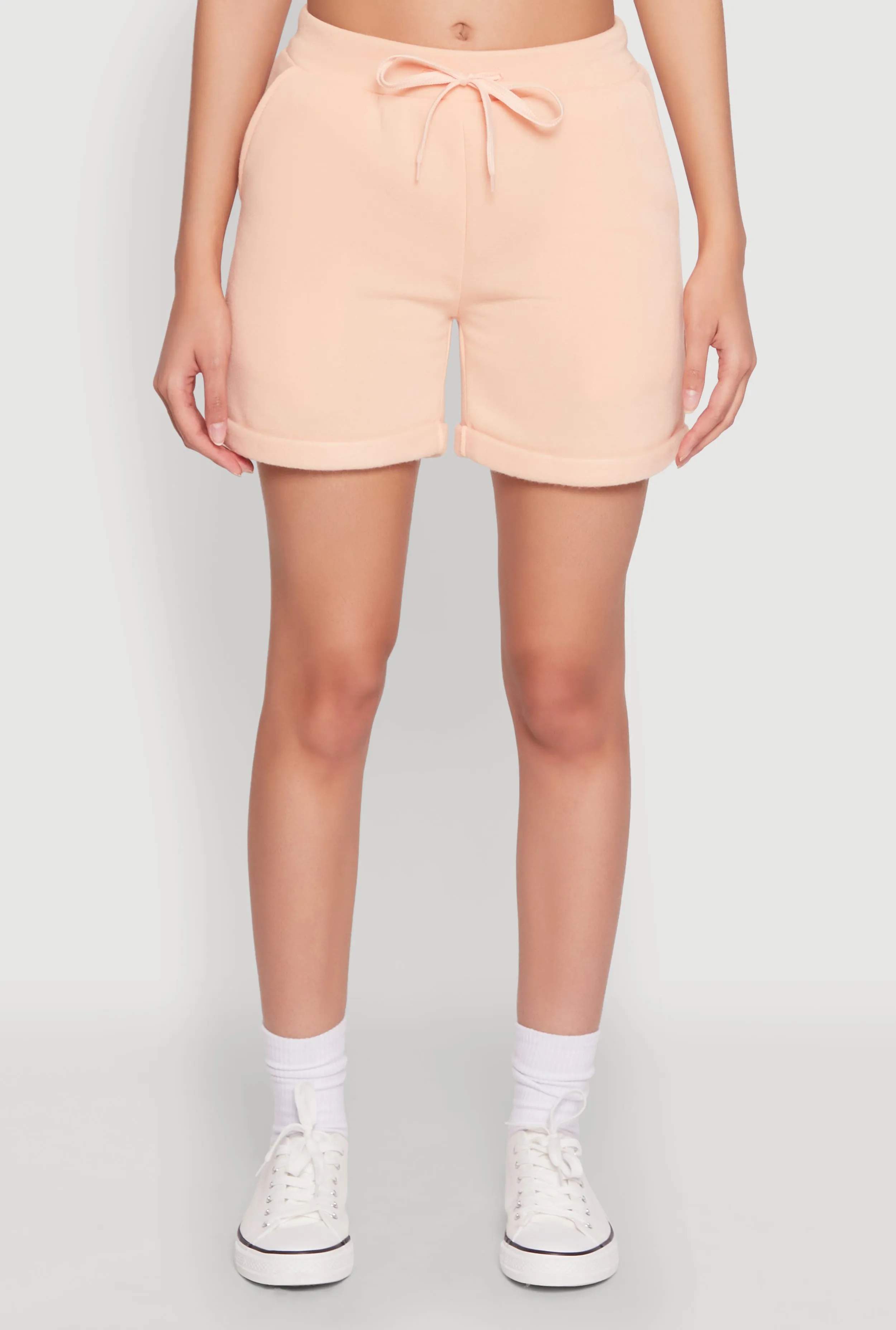 Fixed Cuff Drawstring Sweatshorts Perfect Comfort