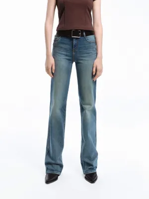 Student Outfit Streetwear Fan Vintage Cotton Straight Jeans