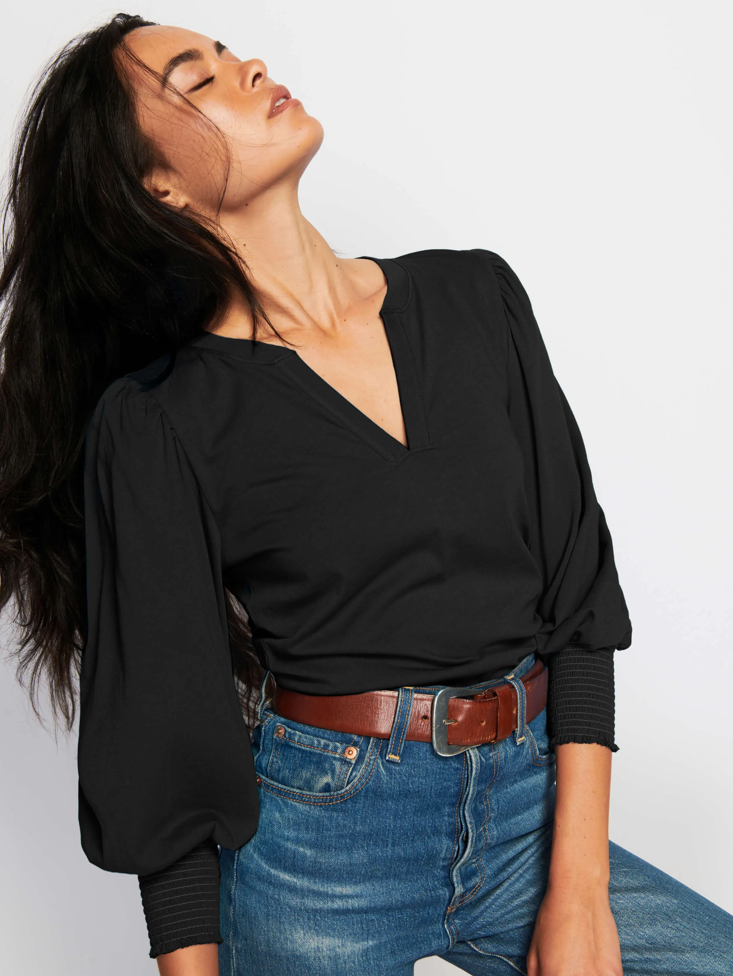 LowMaintenance Material FlexibleElasticity Flora Tee