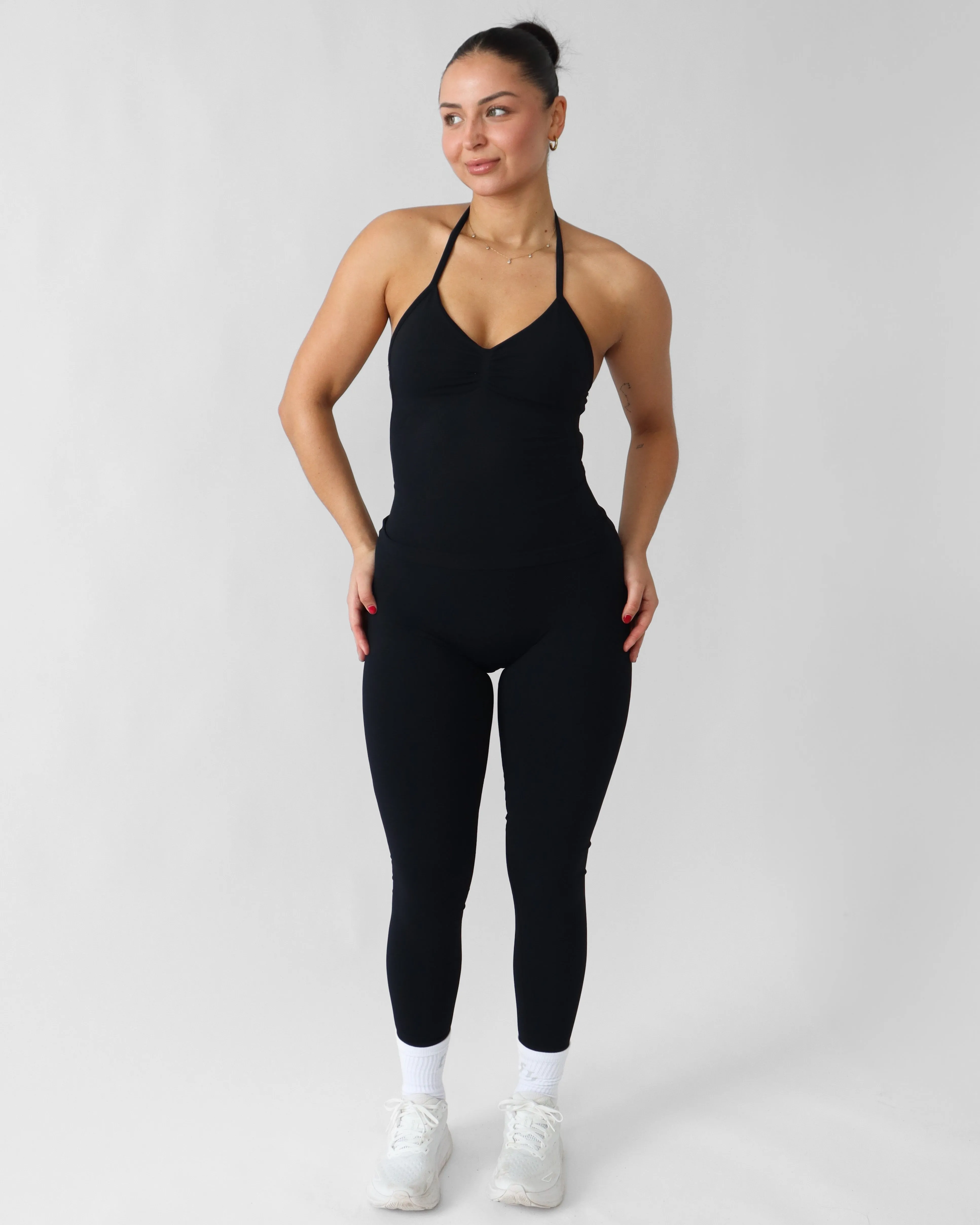 Wide Waistband Support Ascend Leggings 27" - Black