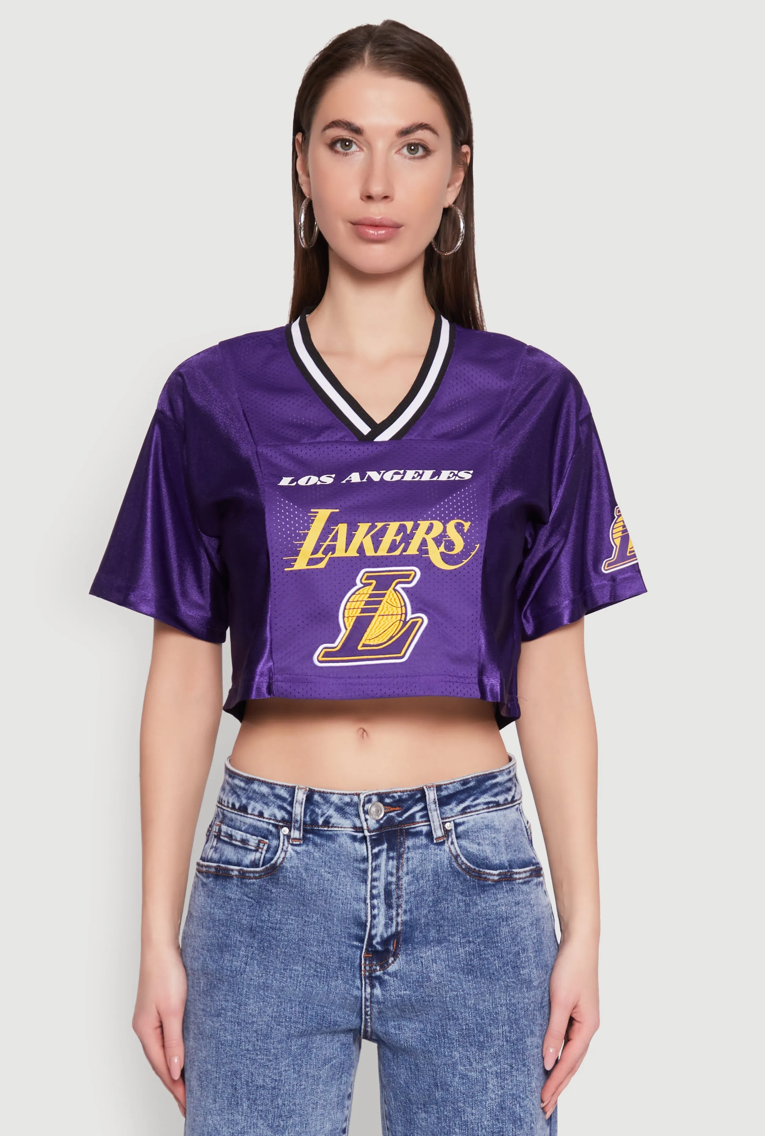 NBA Los Angeles Lakers Cropped Jersey Comfort and Fit