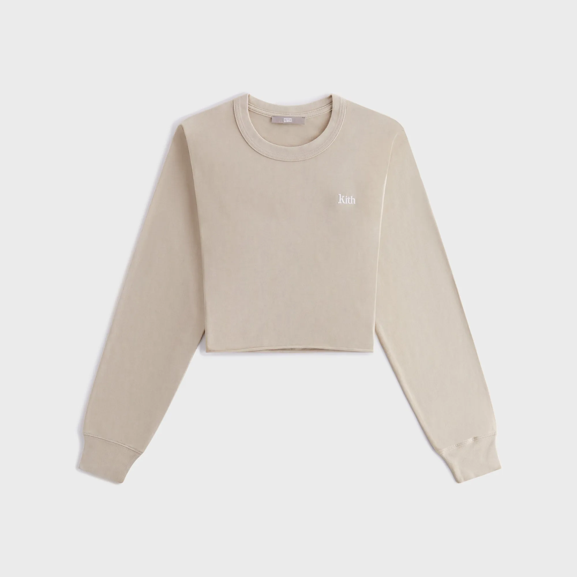 Modern Trend Look Kith Women Lucy Cropped Long Sleeve II Tee - Bare