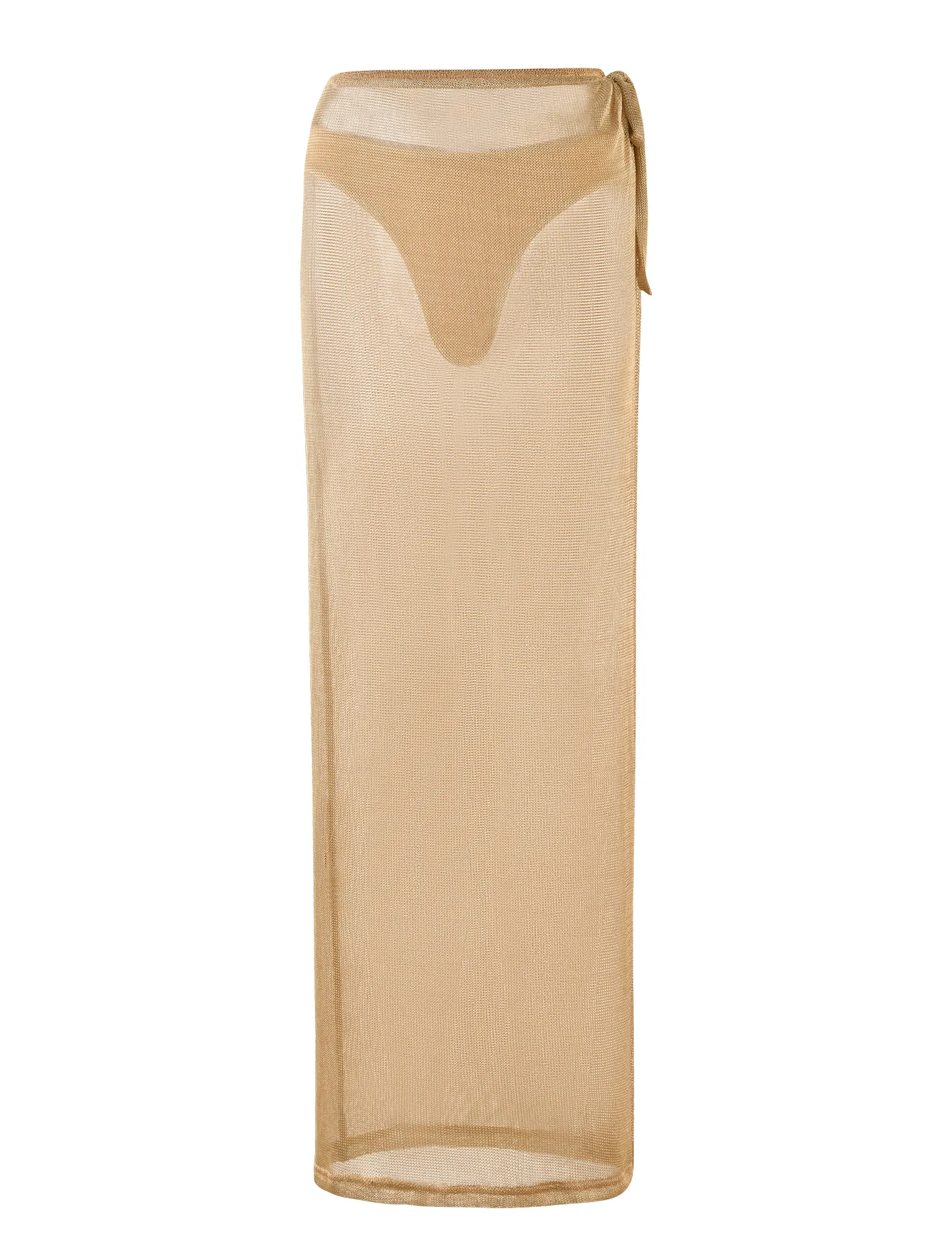 WYNNE SKIRT - GOLD Crisp Details Roll Up Hem