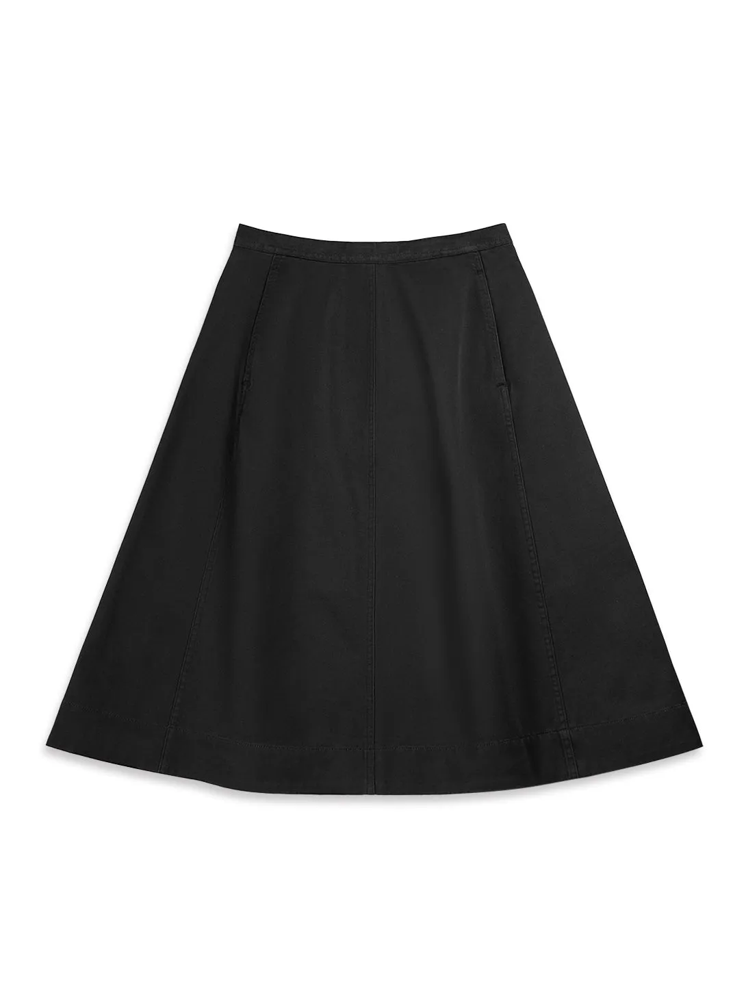 A-Line Panel Skirt Flared hem