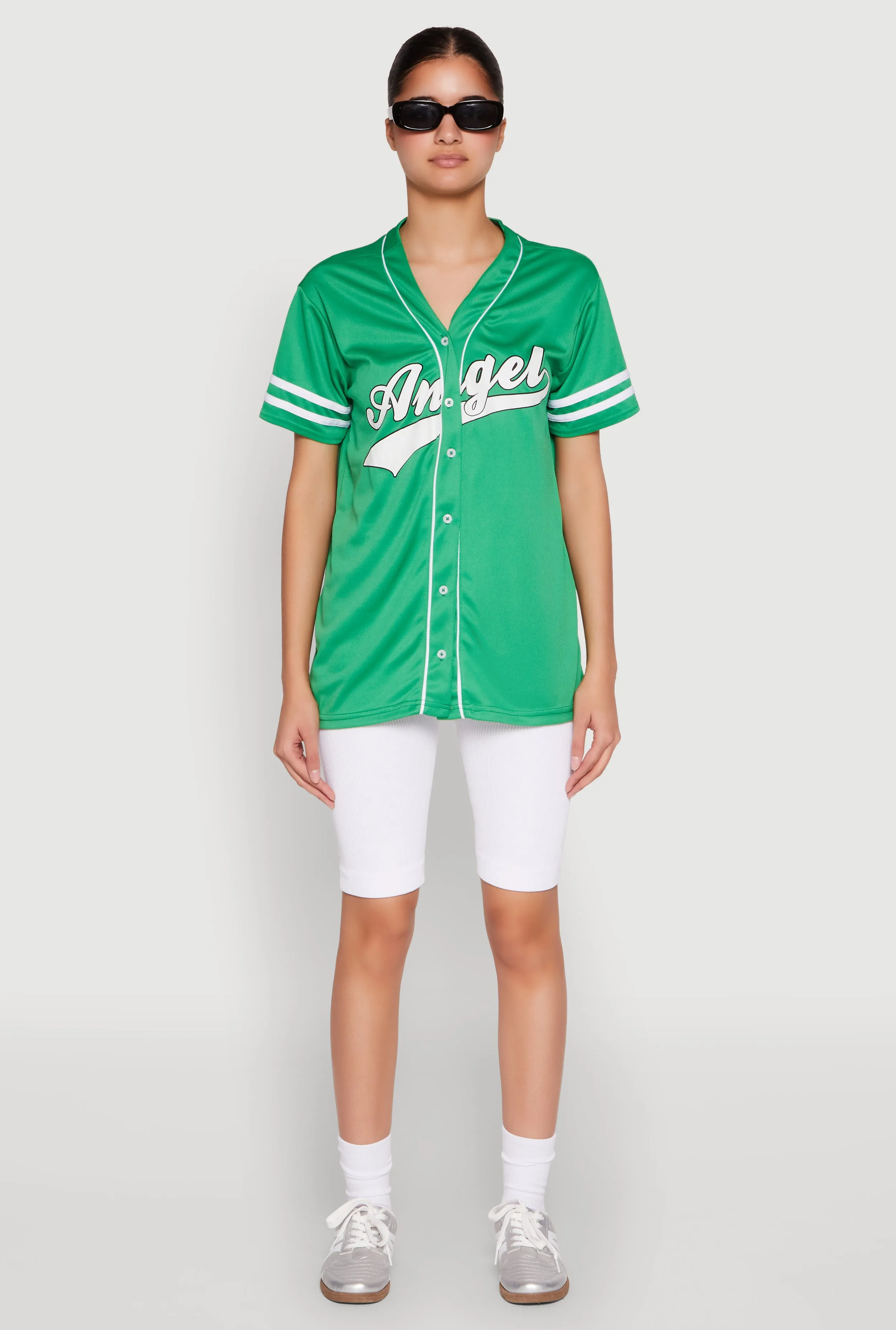 Pilling Resistant Finish Angel Baseball Jersey