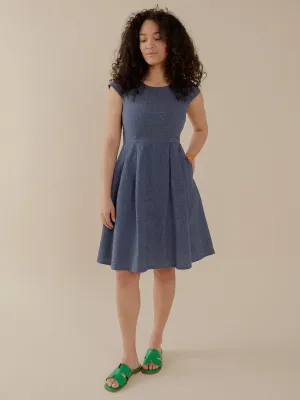NonSlipGrip Devonshire Dress - Blue Chambray