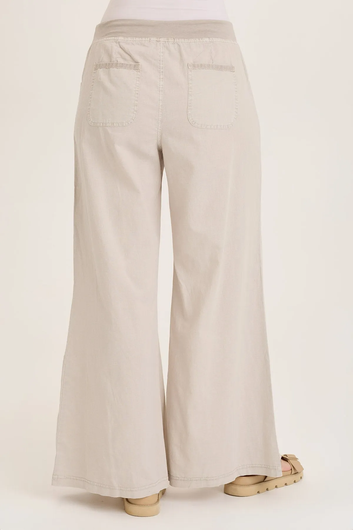 Zorba Linen Ultra Wide Leg Pant Star Mood Airflow Mesh Panels