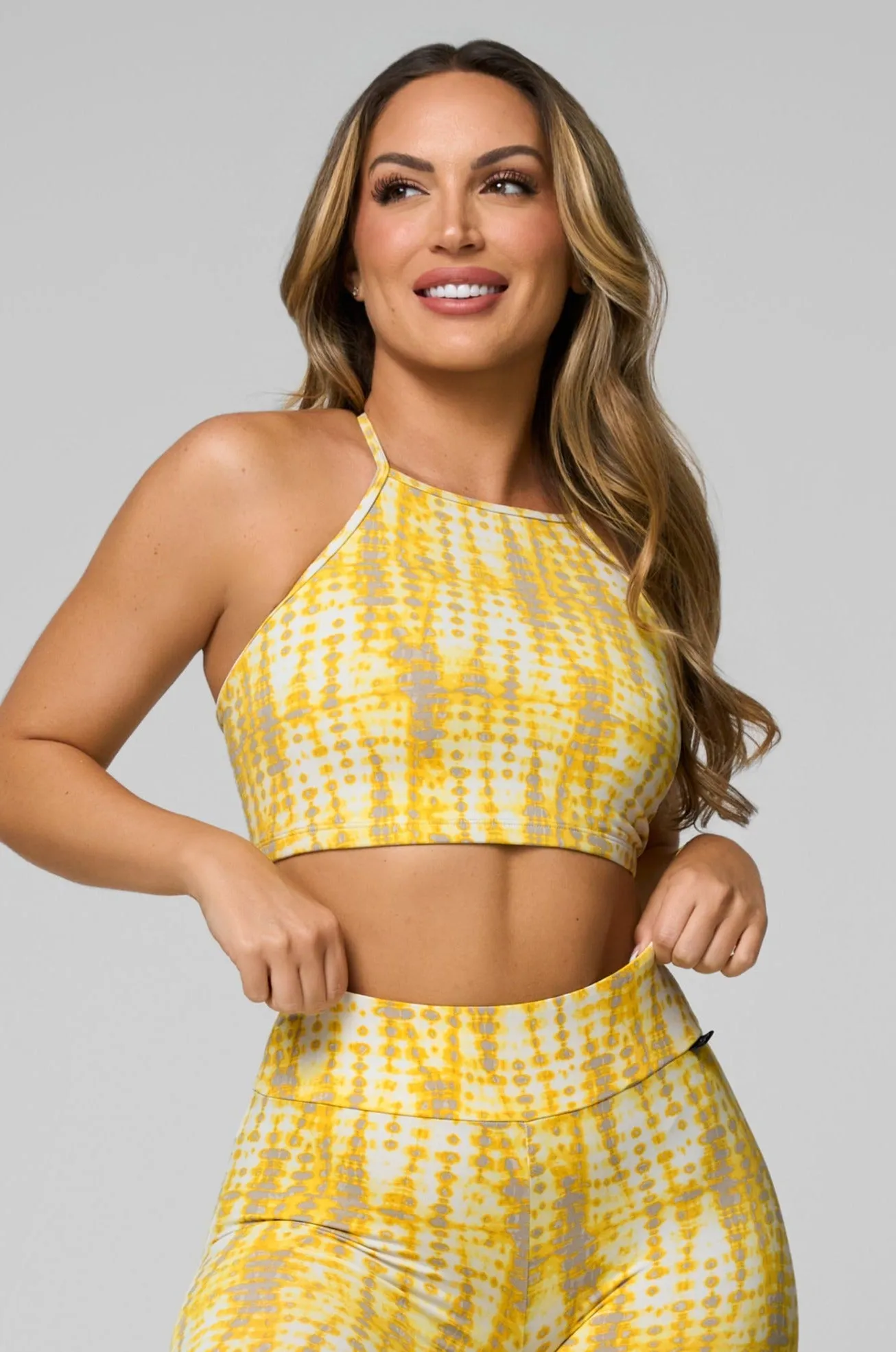 Elevate Criss Cross Crop Top Bonded Seam Technology QuickReleaseClosures