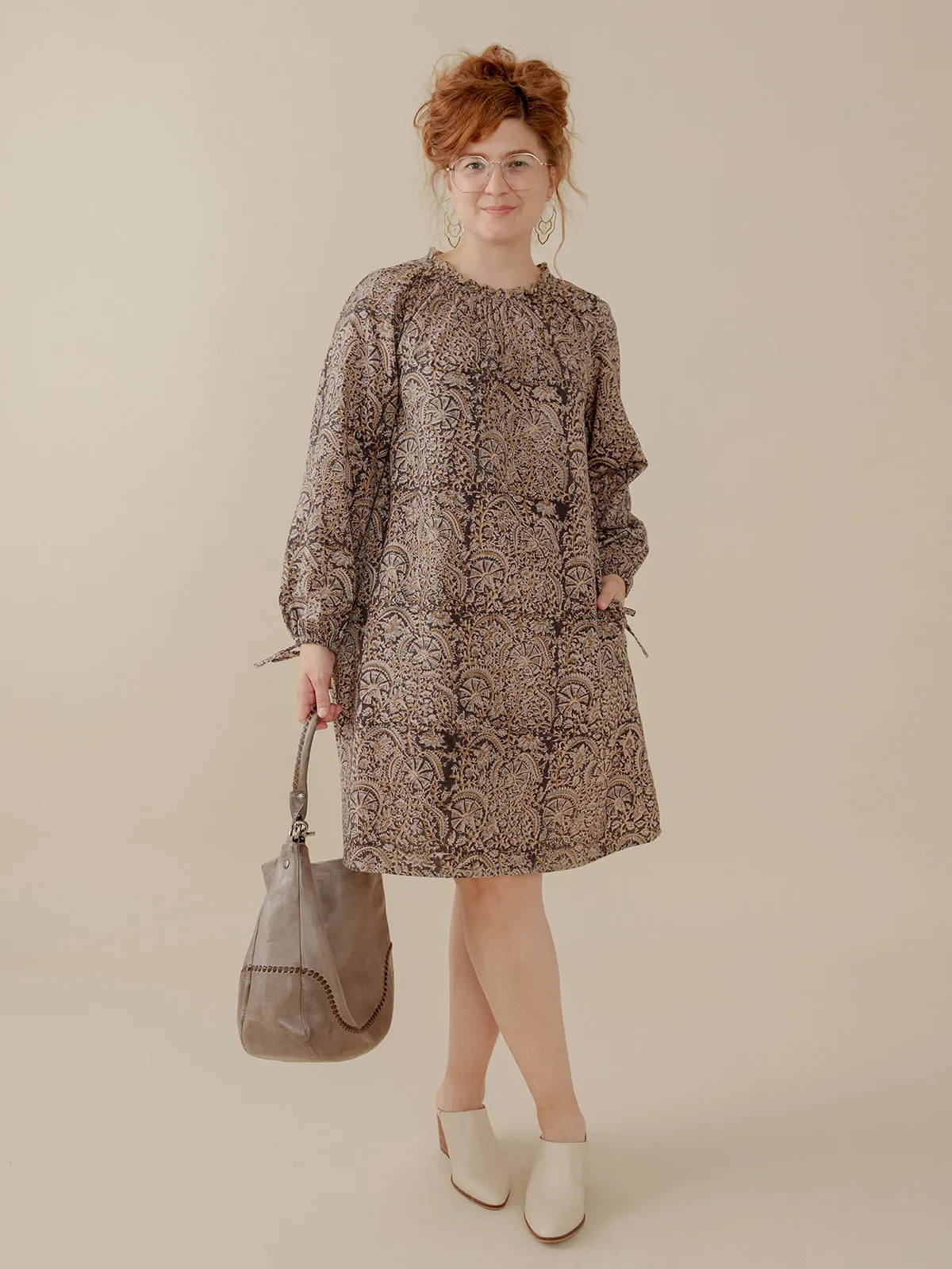 Yashvi Long Sleeve Dress - Midnight Sport Glow Water Soul