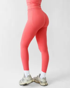 Office Casual Fade Resistant Outdoor Running Ascend Leggings 27" - Grapefruit