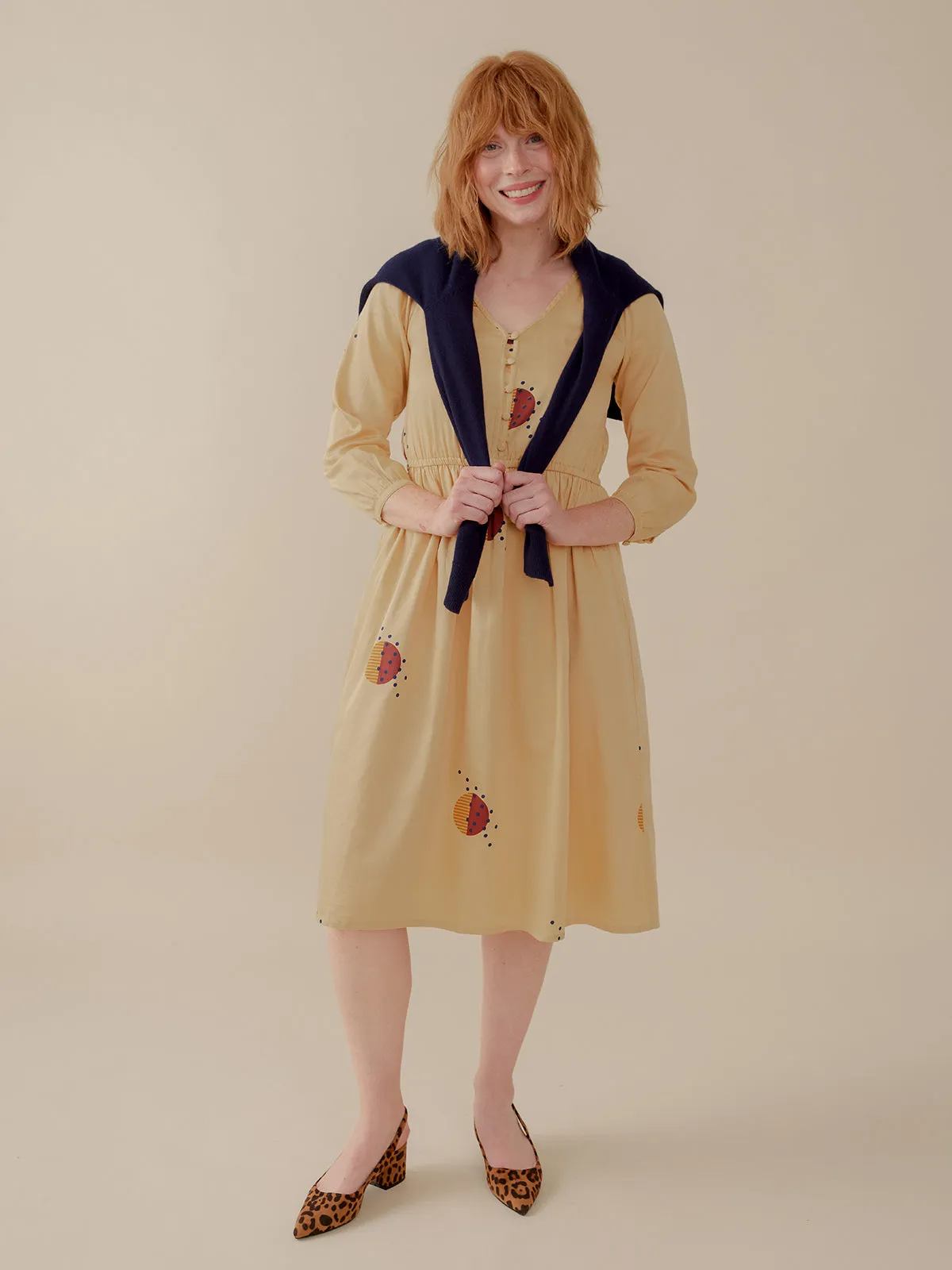 Sustainable production UVProtective Coating Mia Dress - Honeycomb
