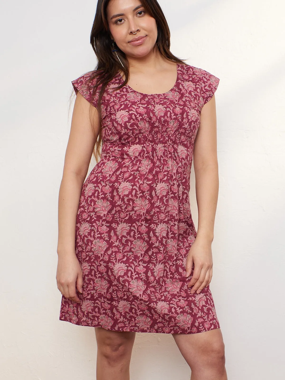 Artsy Traveler Dress - Magenta Vine Game Core