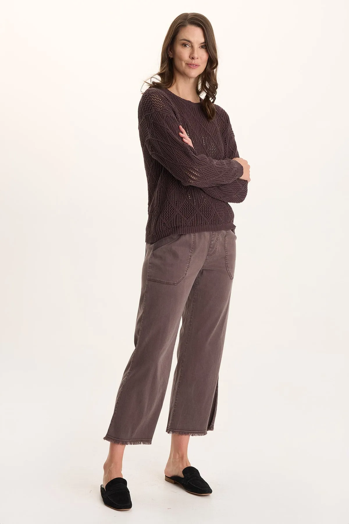 Lake Mood Rothwell Cotton Knit Relaxed-Fit Sweater Top