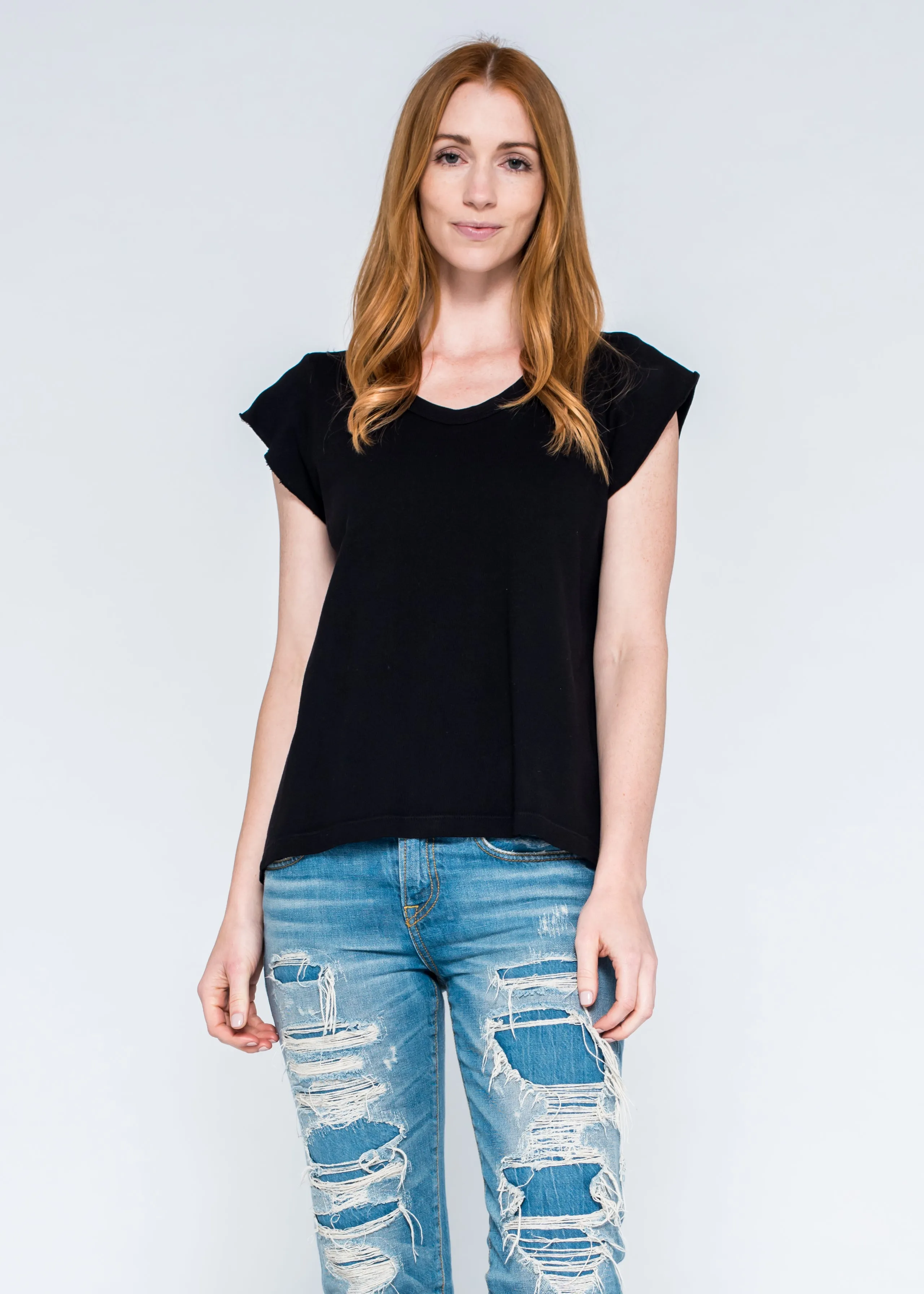 Virtual Fit Raw Soft Short Sleeve Scoop Neck Tee