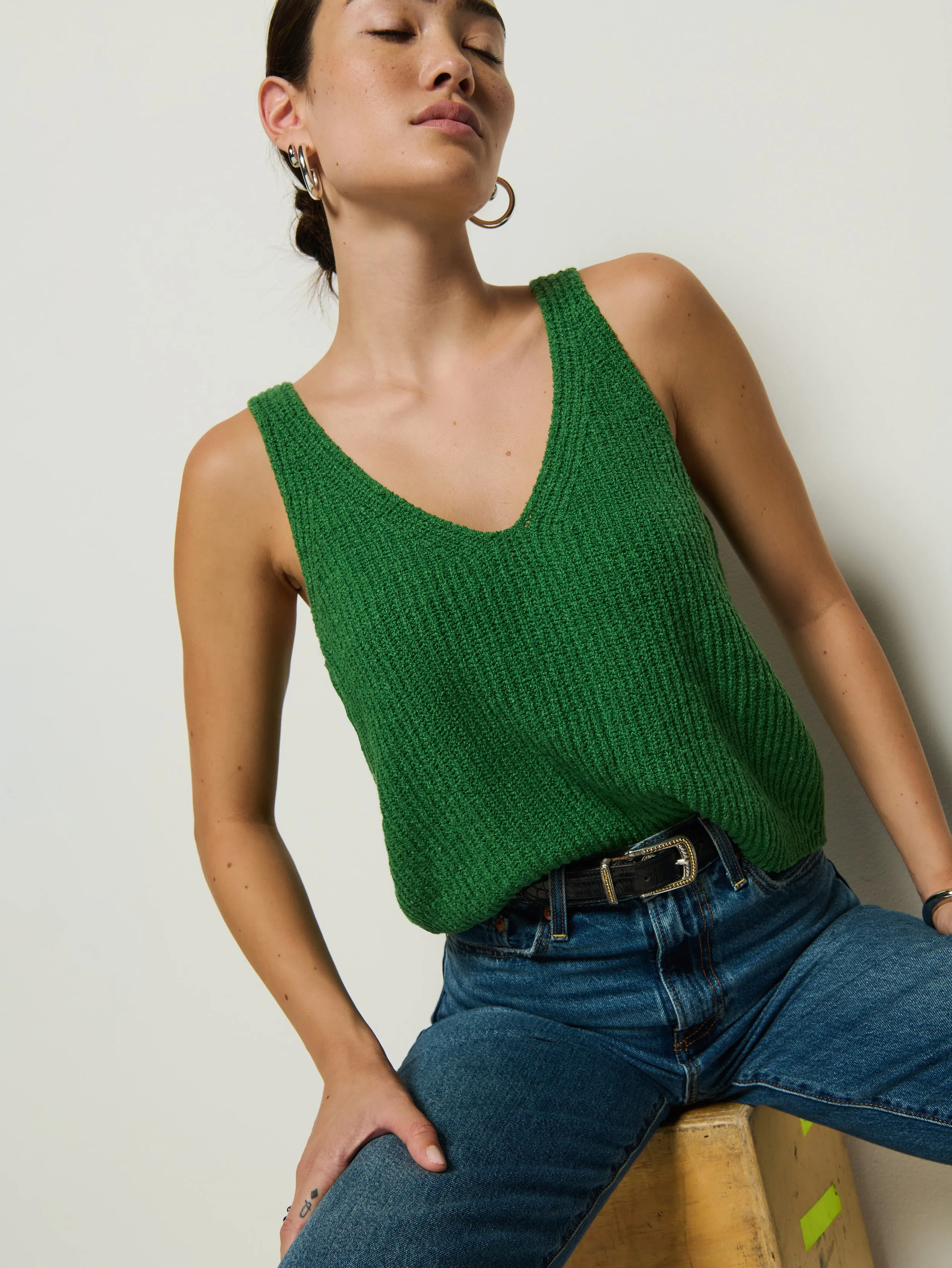 Cece Knit Tank Easy Breath