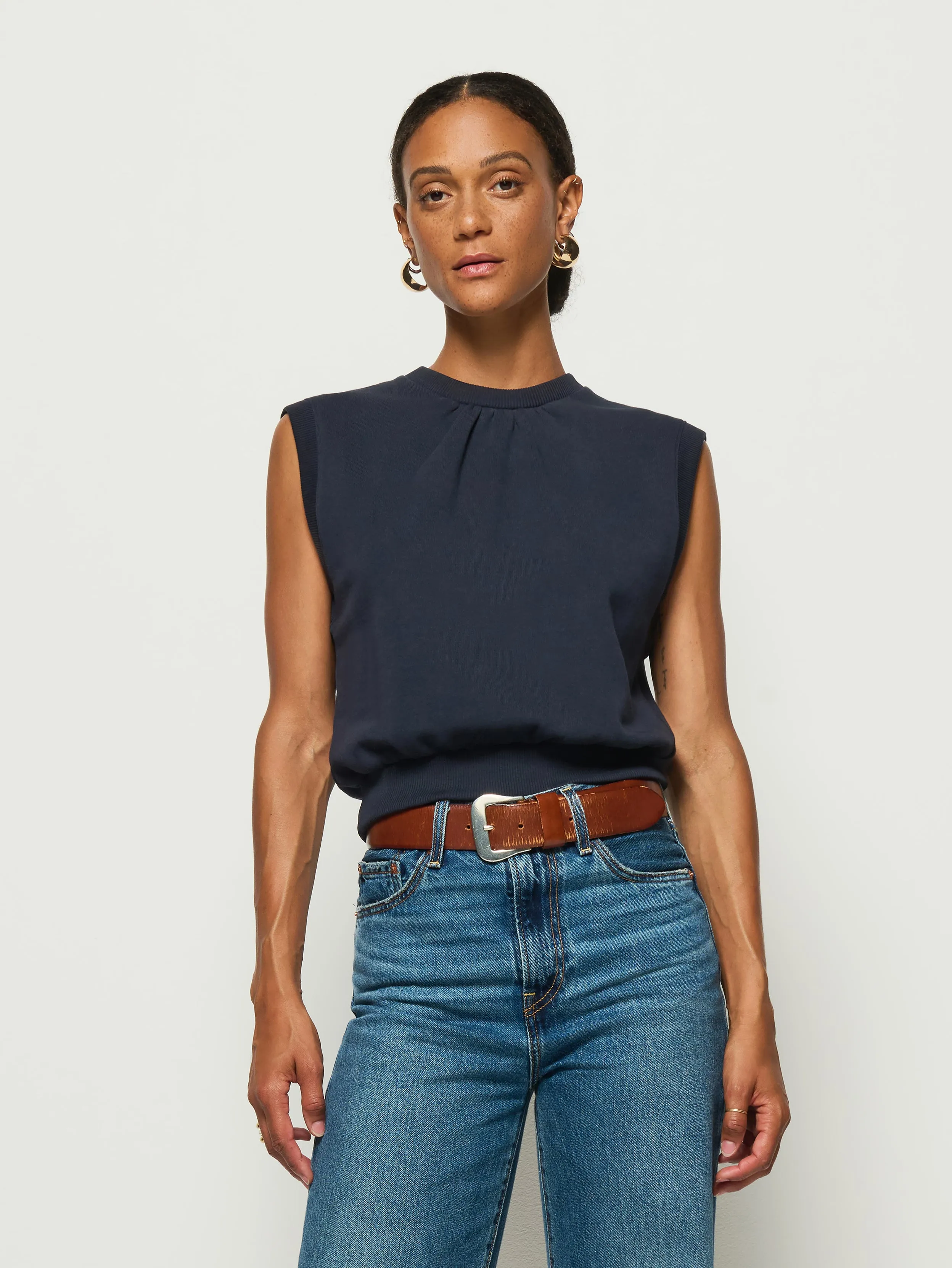 Billie Tank Sweatshirt LayeredConstruction