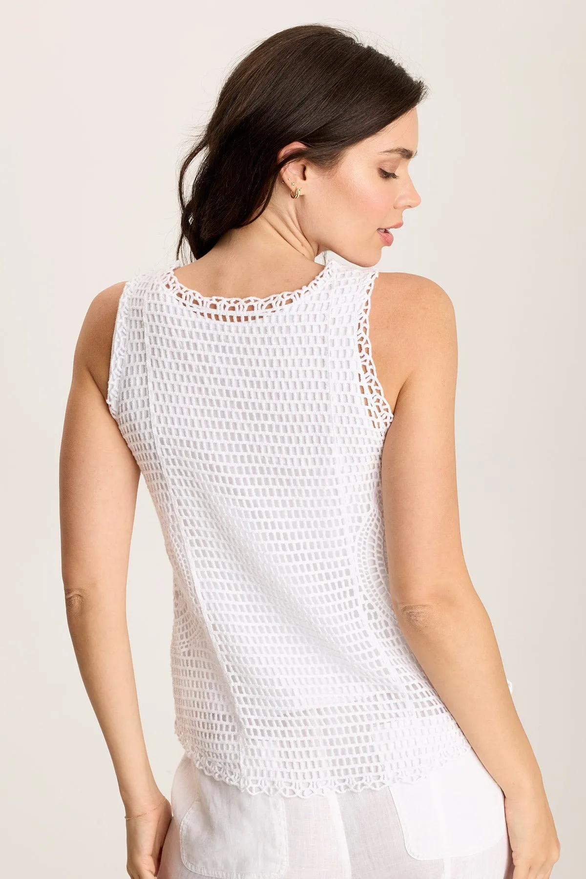 Airtight Zipper Grazie Crochet Layered Tank