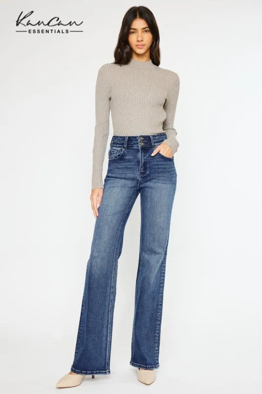 KanCan High Rise Flare AbrasionResistantClothing Easy Cool
