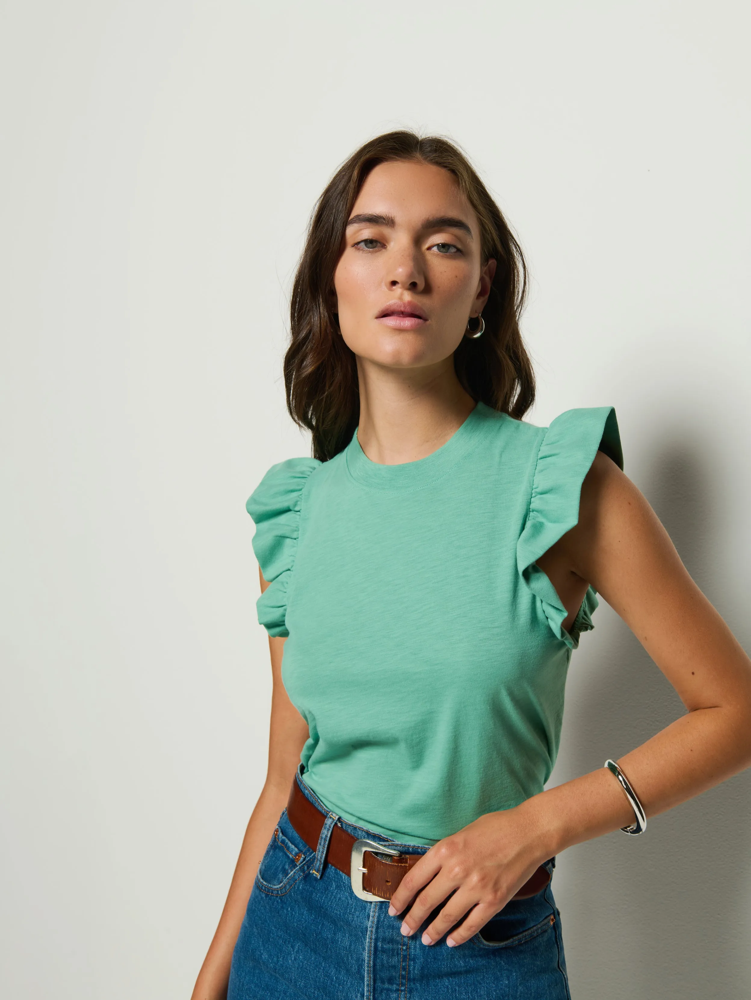 Pure Linen Blend AntibacterialMaterial Paulette Tank