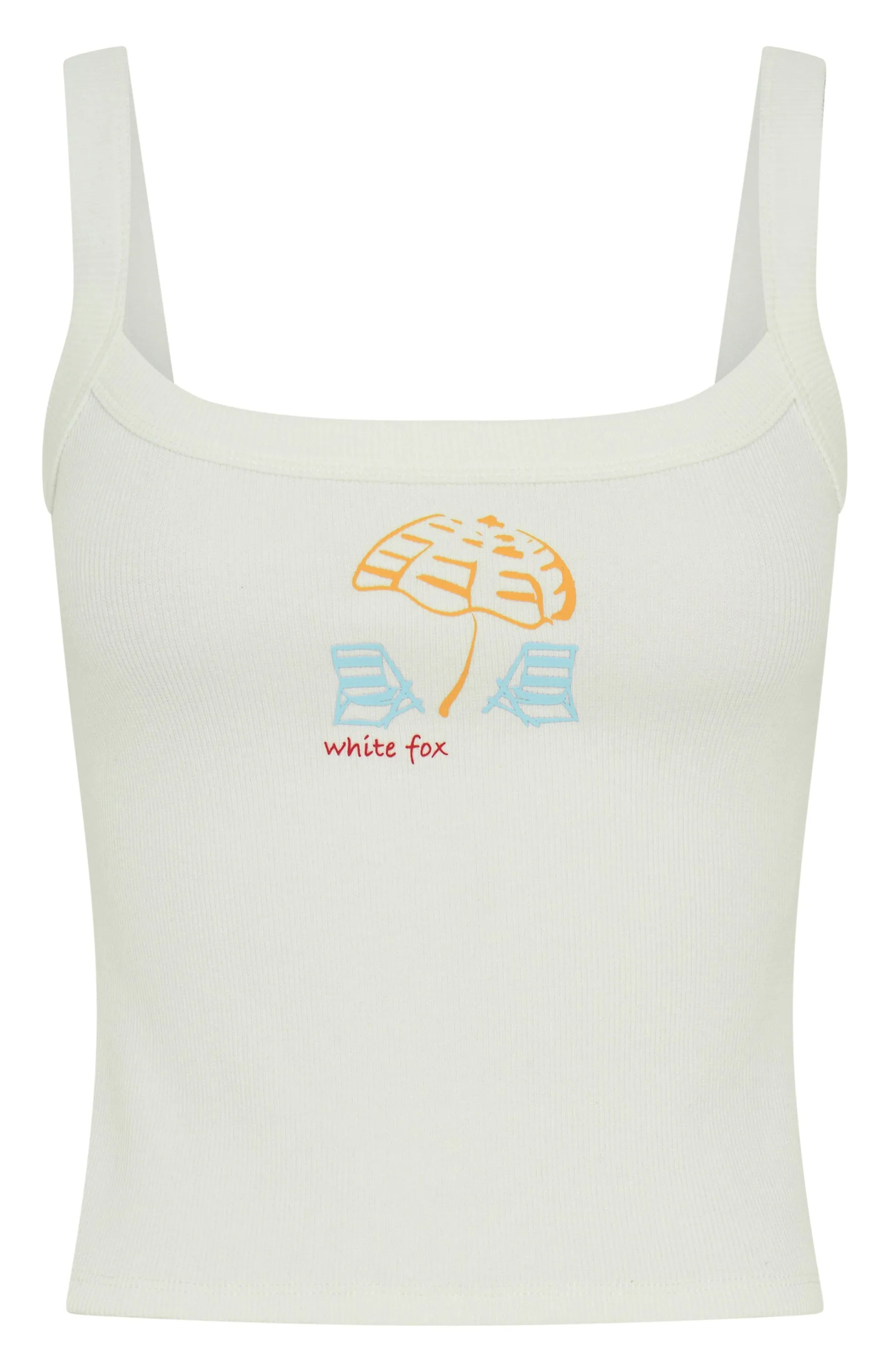 Minimalist Styling Life's A Beach Tank Top White