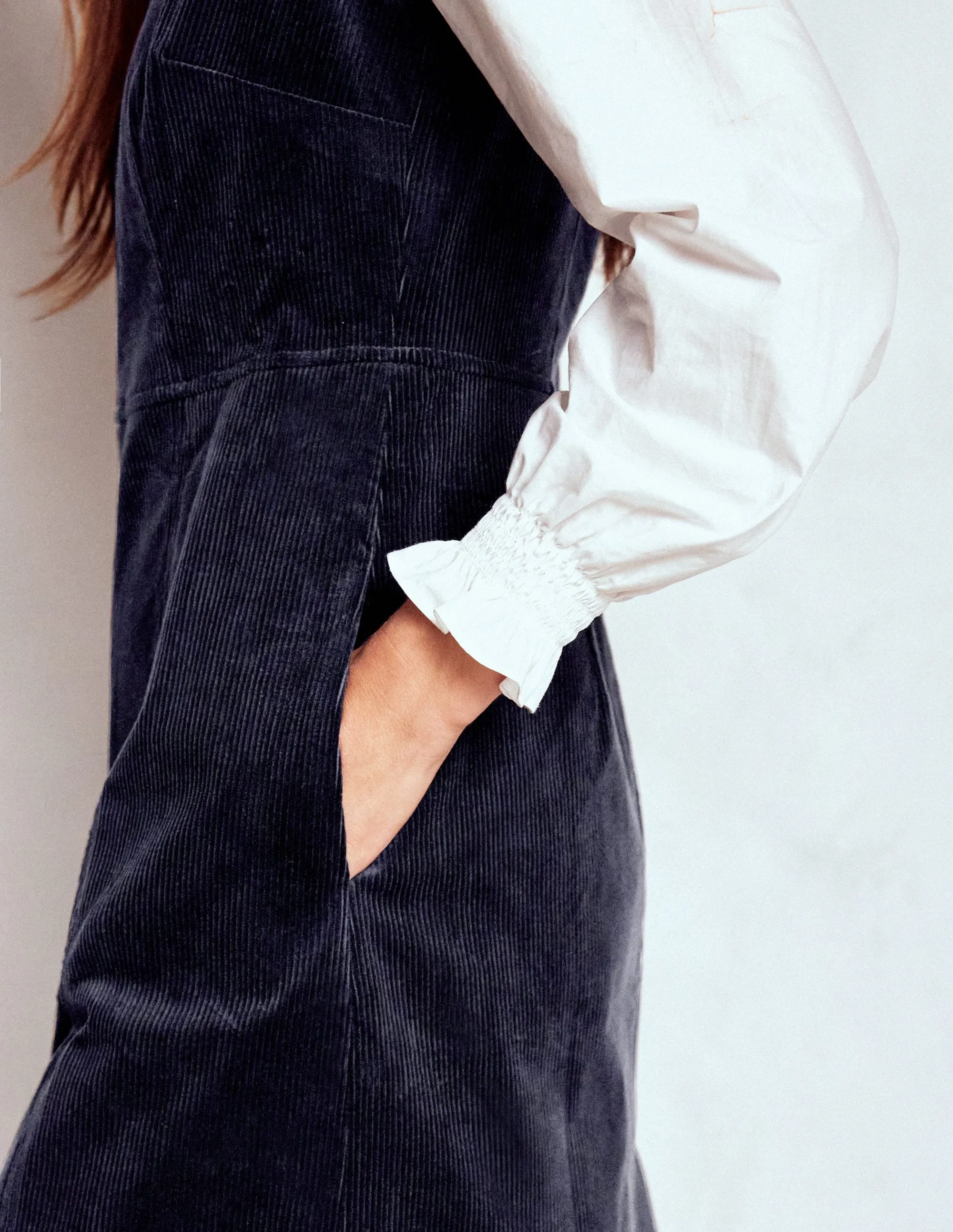 Annie Cord Shift Dress-Navy Show Pop Youthful Style