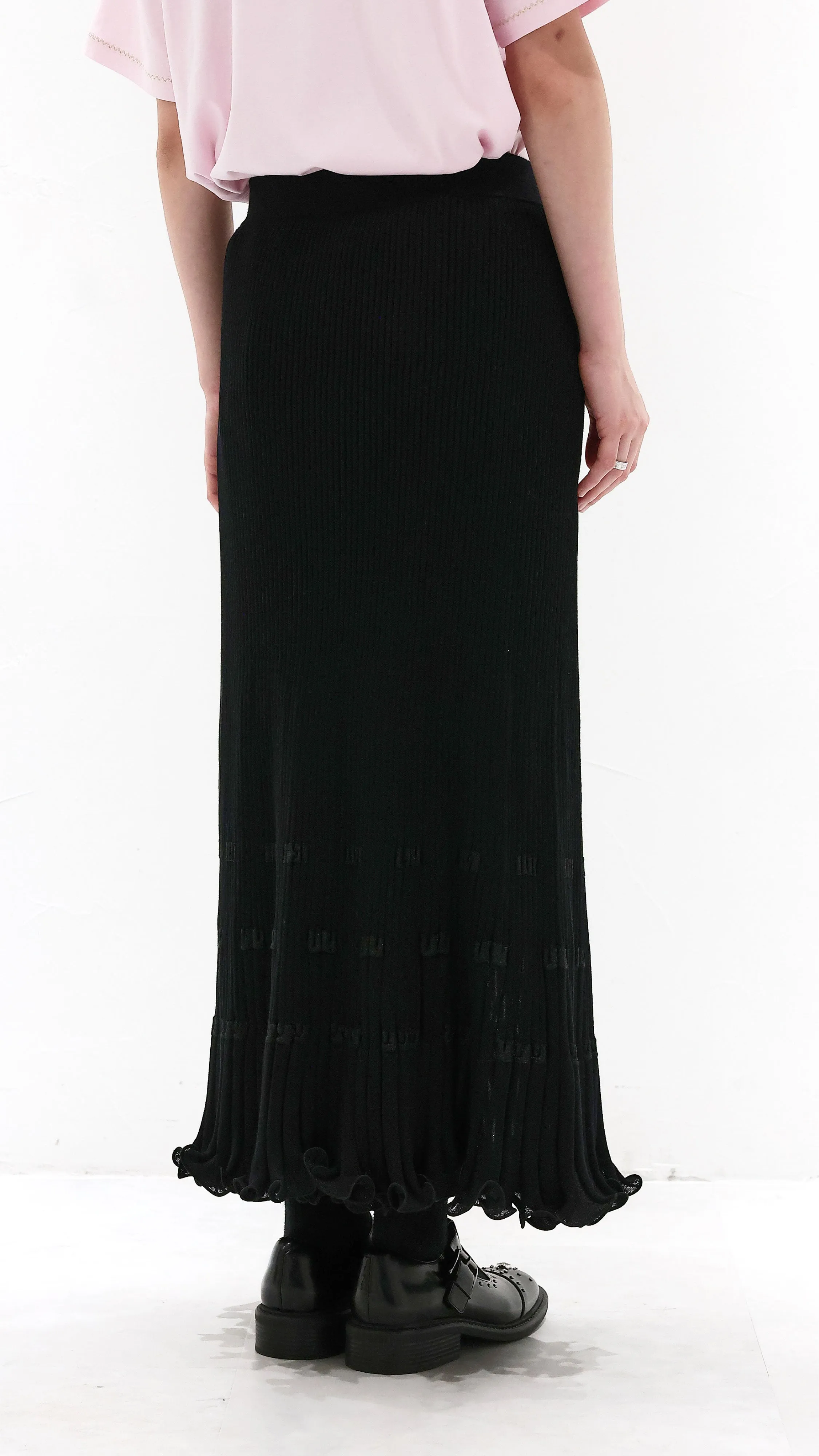 Subtle Details Quick Wear Fish Tail Knit Skirt