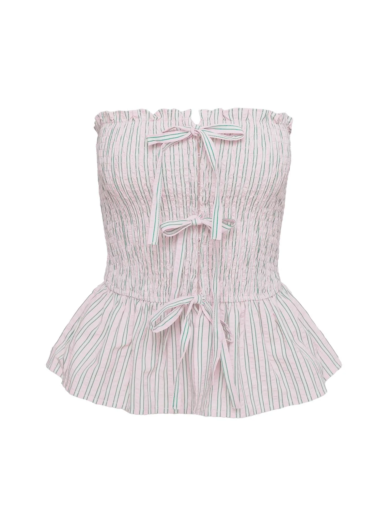 Saskea Strapless Top Pink EcoFriendlyBlend