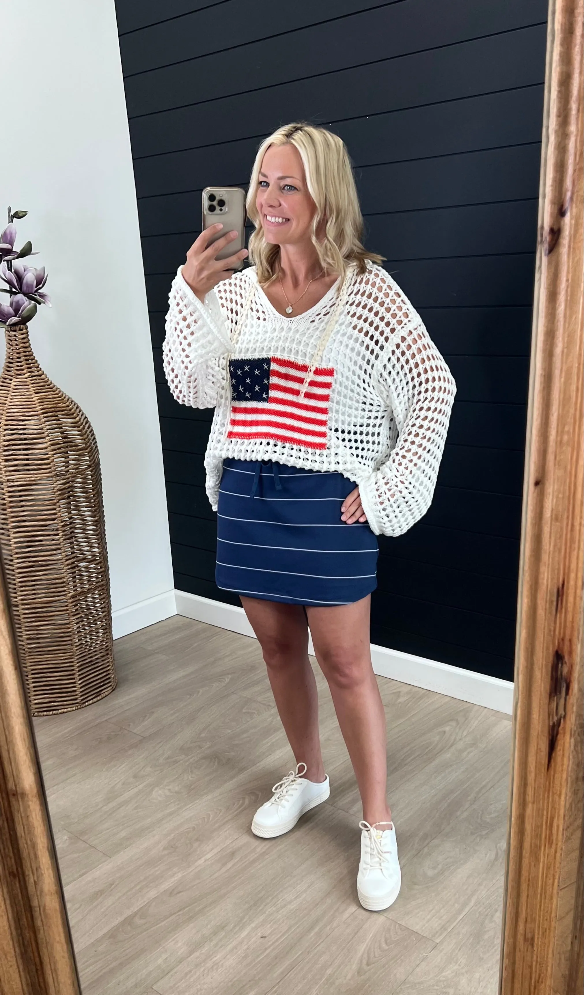 Fashion Core Scuba Striped Skort - 3 Colors!