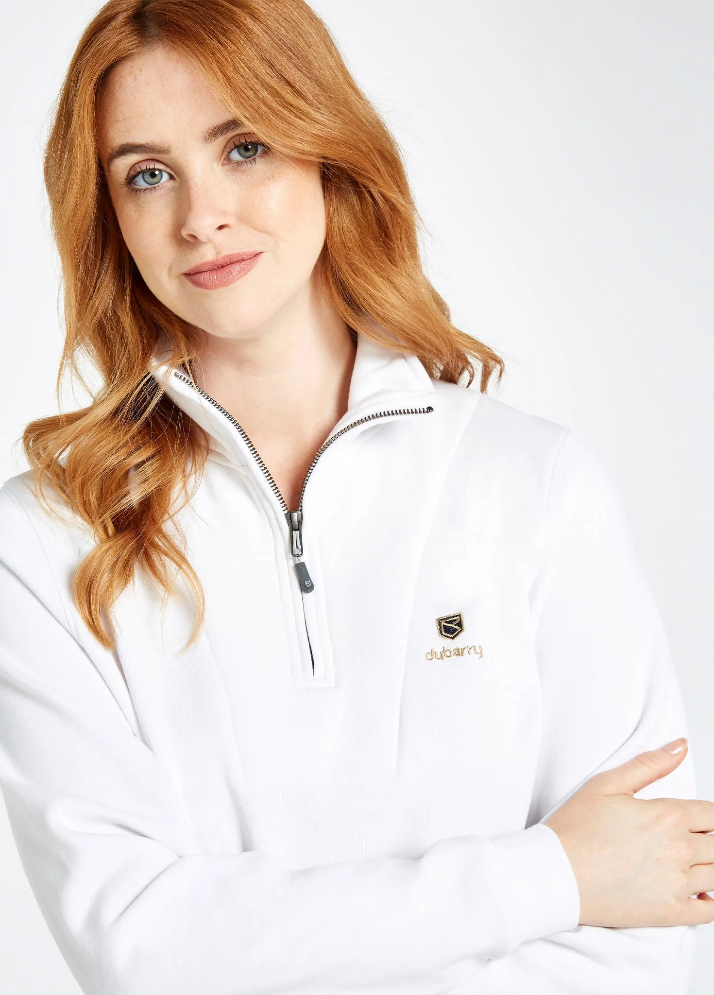 SoftTouch Texture Castlemartyr sweatshirt - White