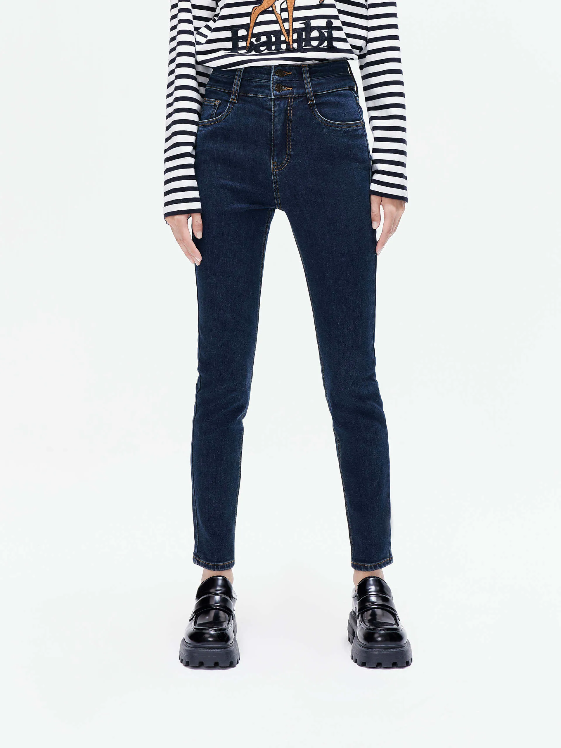 Skinny High Waisted Jeans Trend Setter Home Comfort Laidback Style