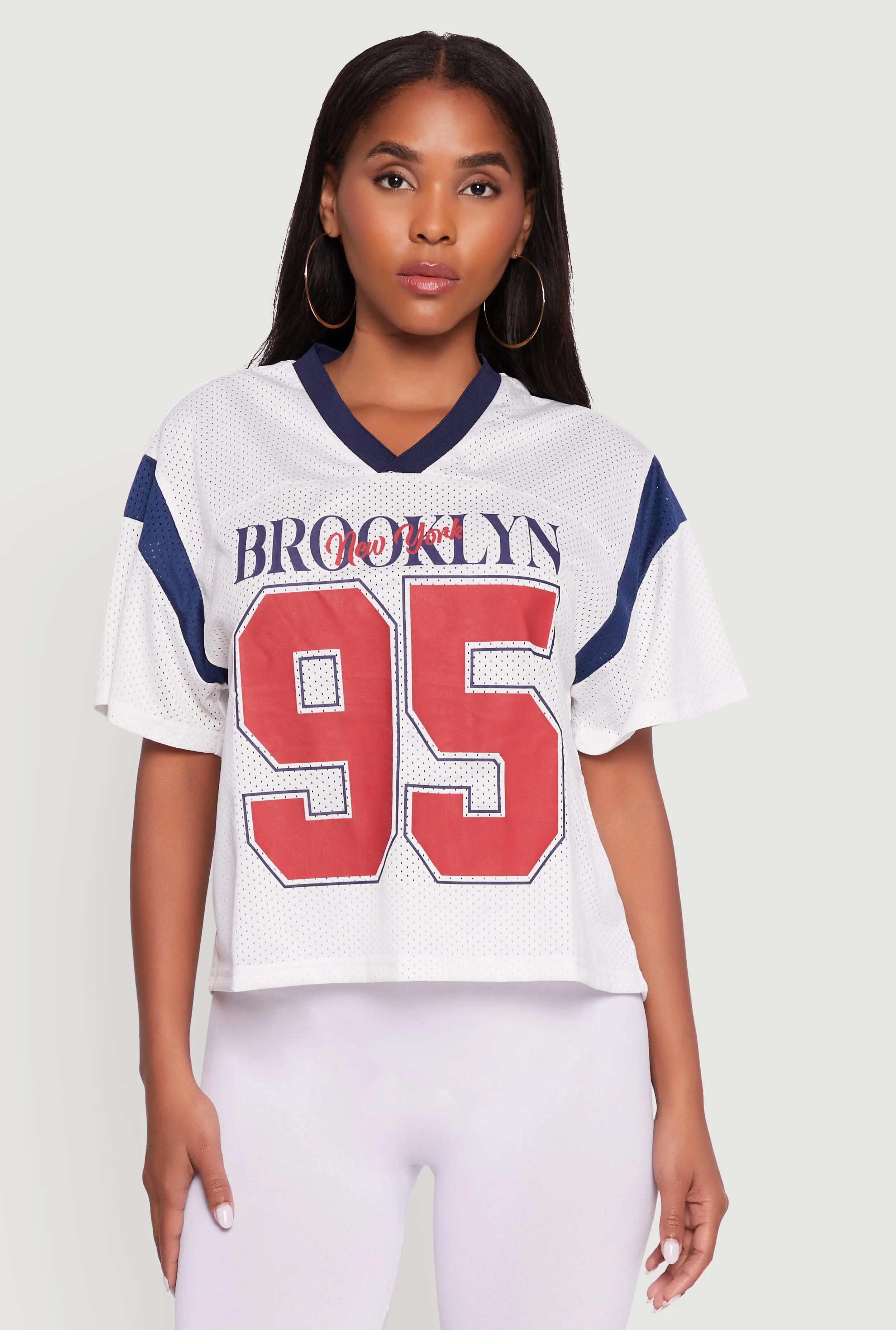 City Look Contrast Trim Brooklyn New York 95 Graphic Jersey