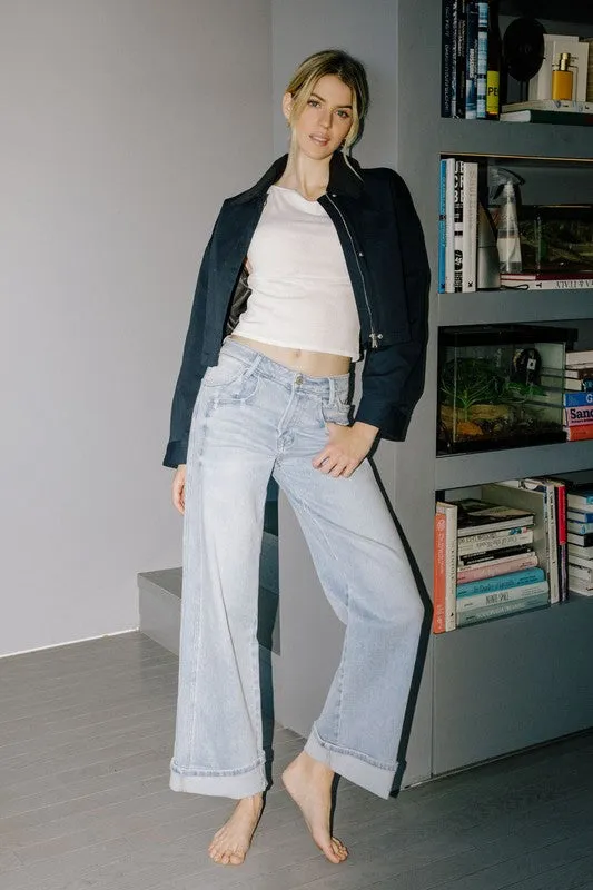 Poise Fit Star Soul Flying Monkey High Rise Cuffed Jean