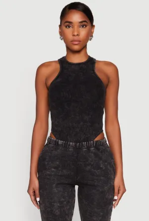Sport Basic Mineral Wash Rib Knit Bodysuit