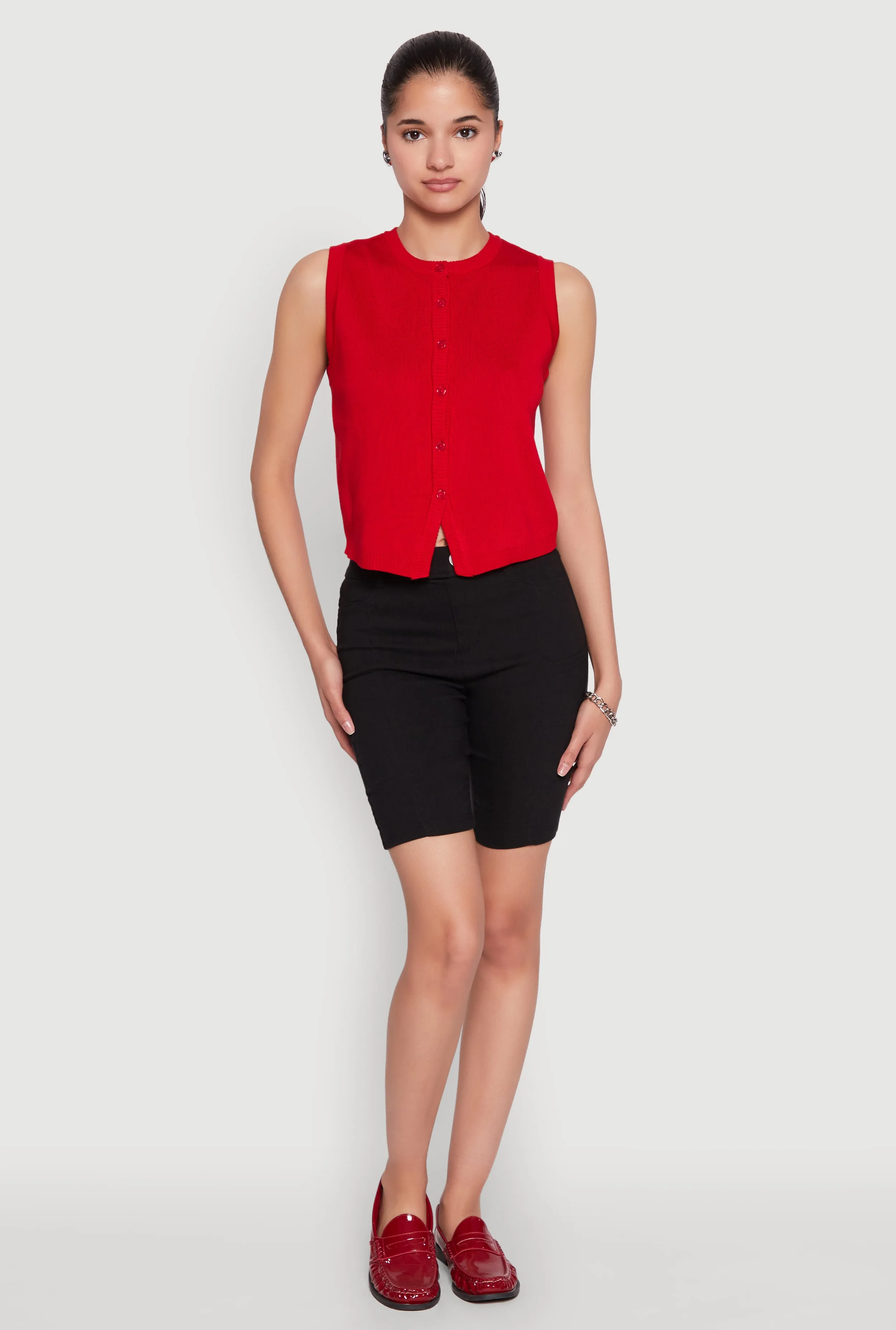Smart Casual Temperature Regulating Blend Hyper Stretch Pintuck Bermuda Shorts